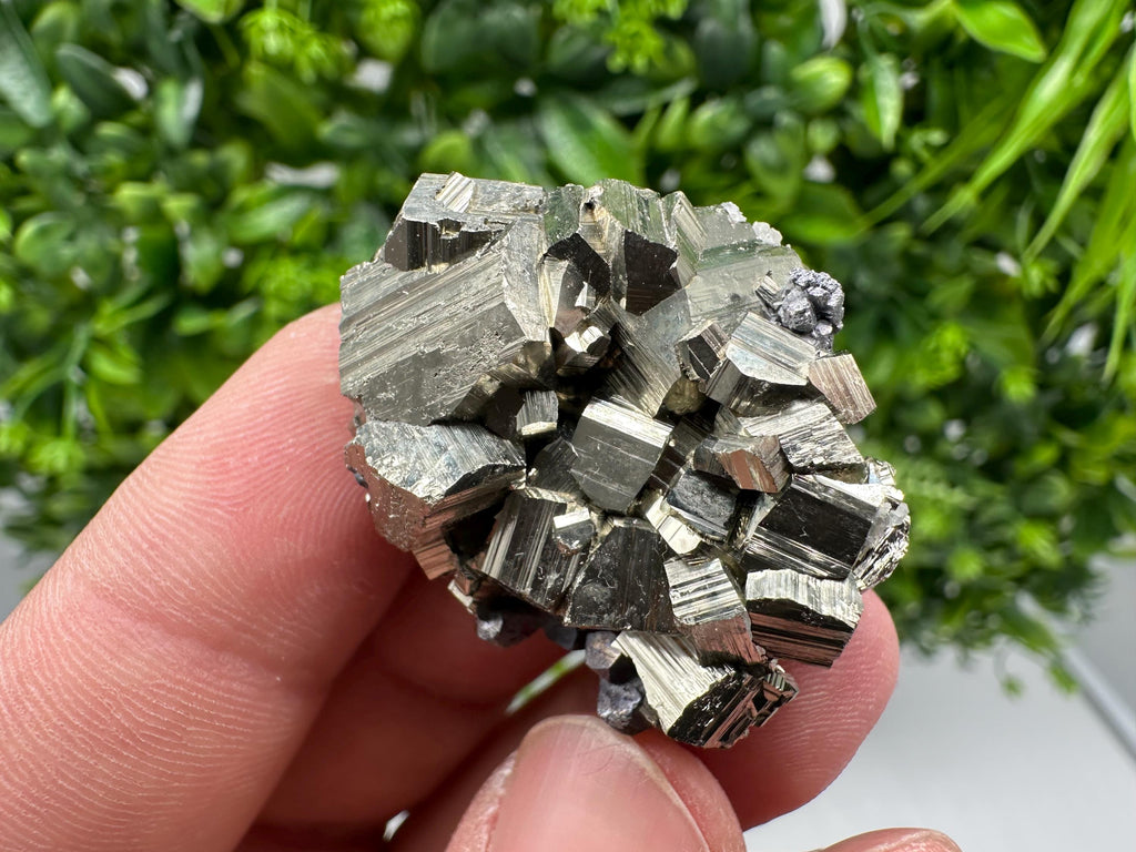 Golden Pyrite Cluster, Sphalerite Mineral Specimen, Bulgaria