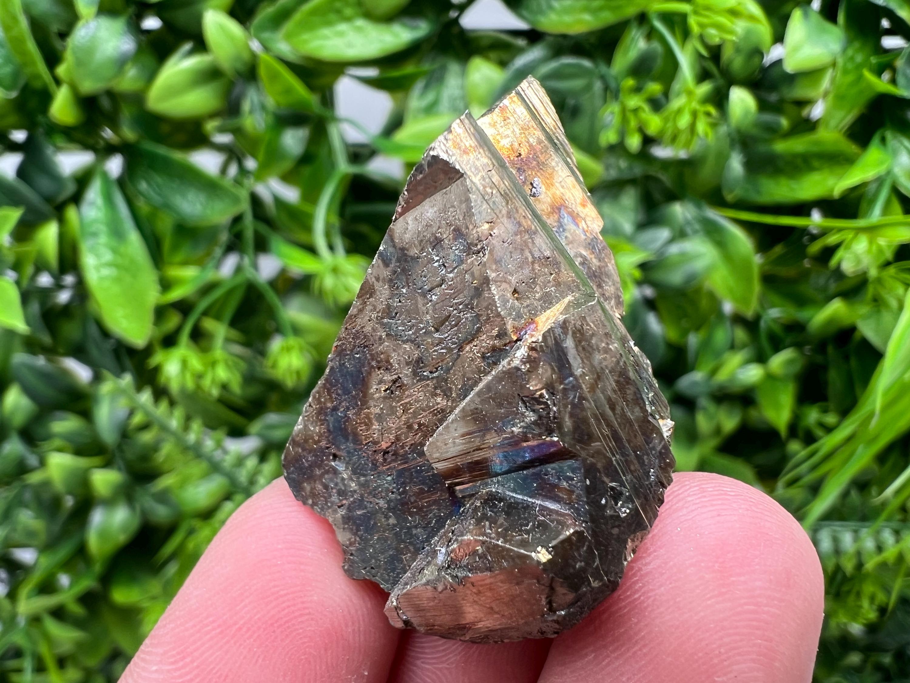 Rare Rainbow Pyrite Cluster: Borieva Mine, Bulgaria
