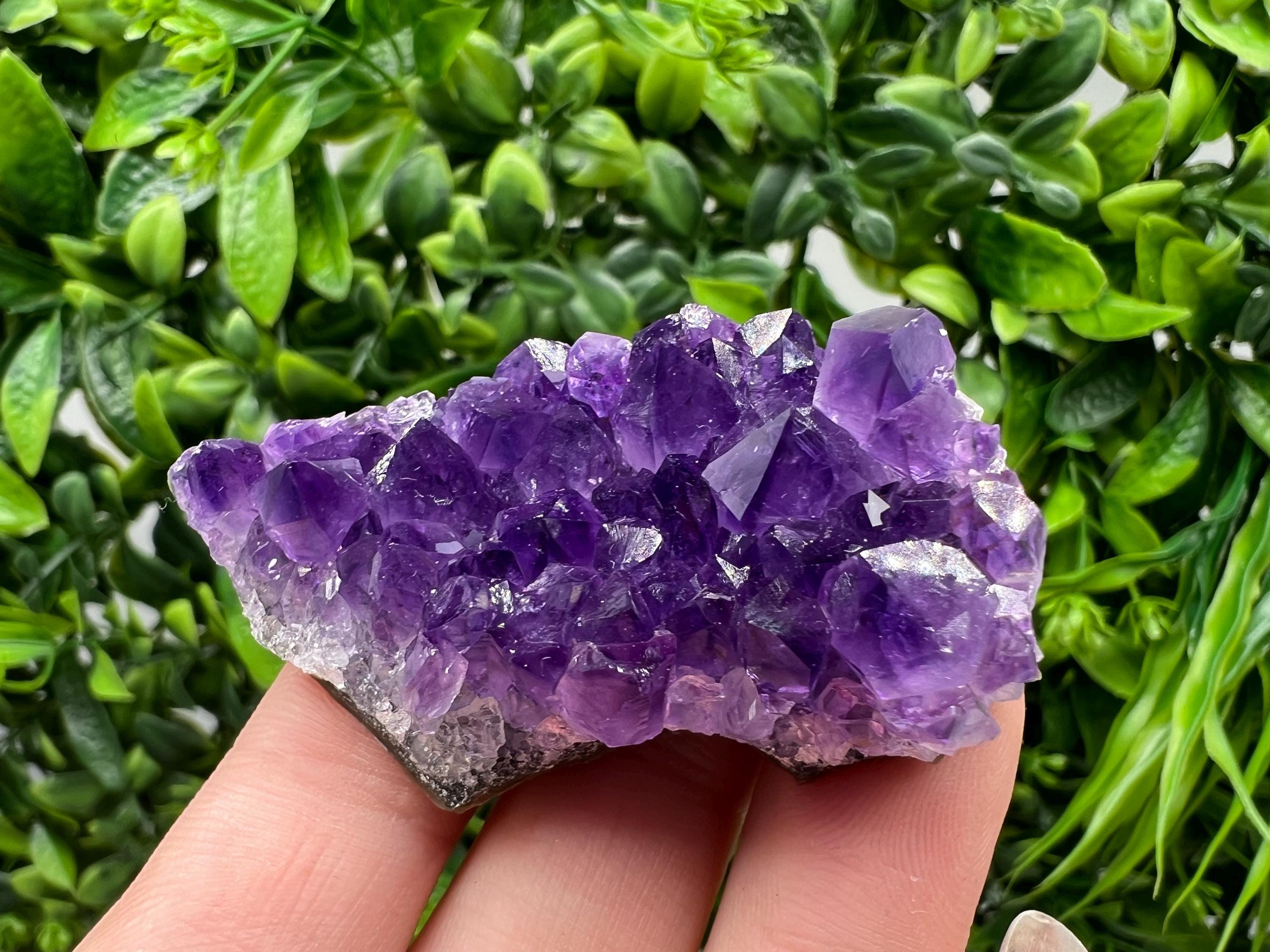 Uruguay Amethyst Crystal: Purple Quartz Home Decor, Energy Stone