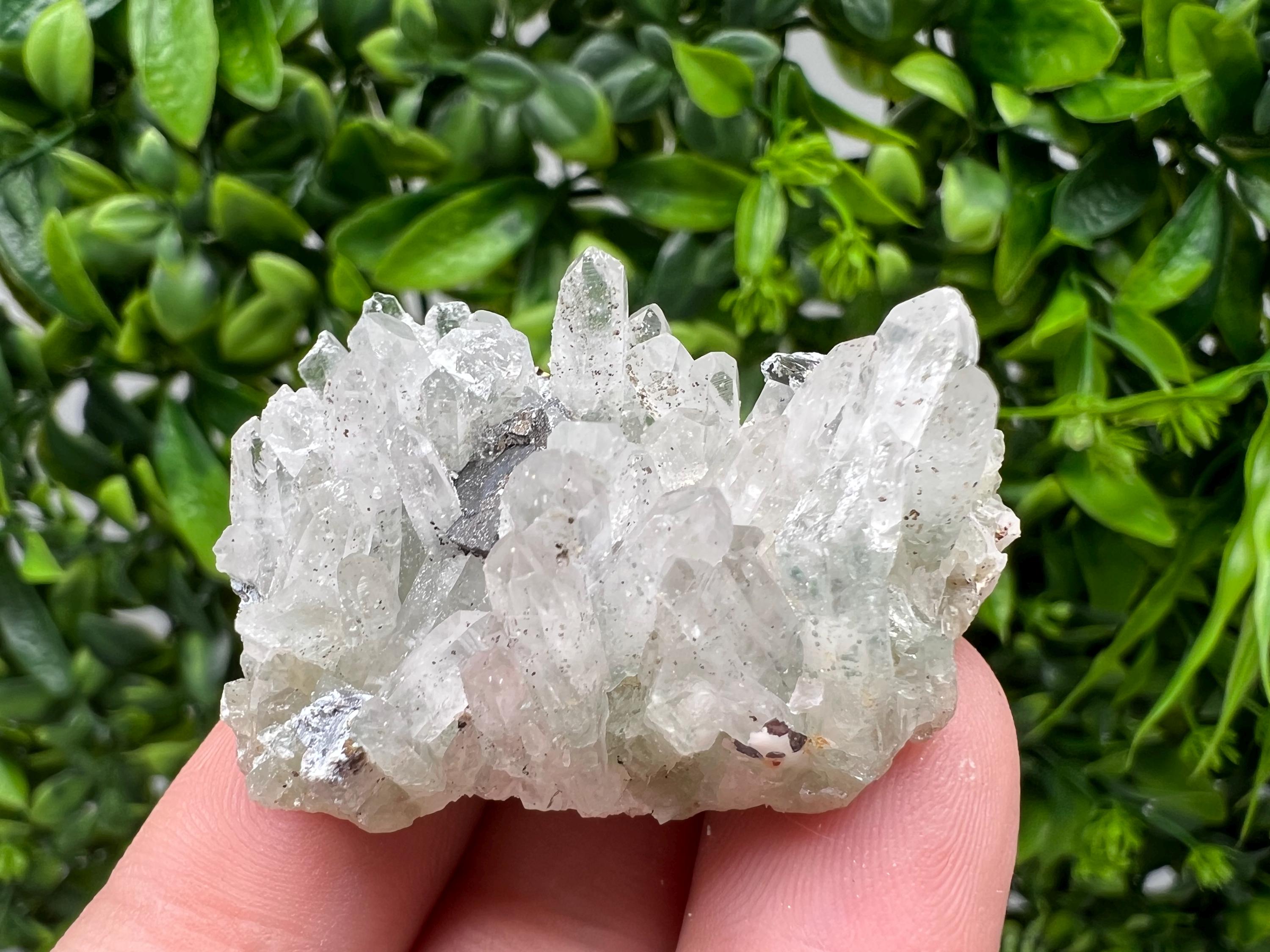 Wonderful Transparent Quartz on Chlorite Matrix,From Borieva mine,Madan,Bulgaria,Quartz,Quartz crystal,mineral specimen,collection quartz