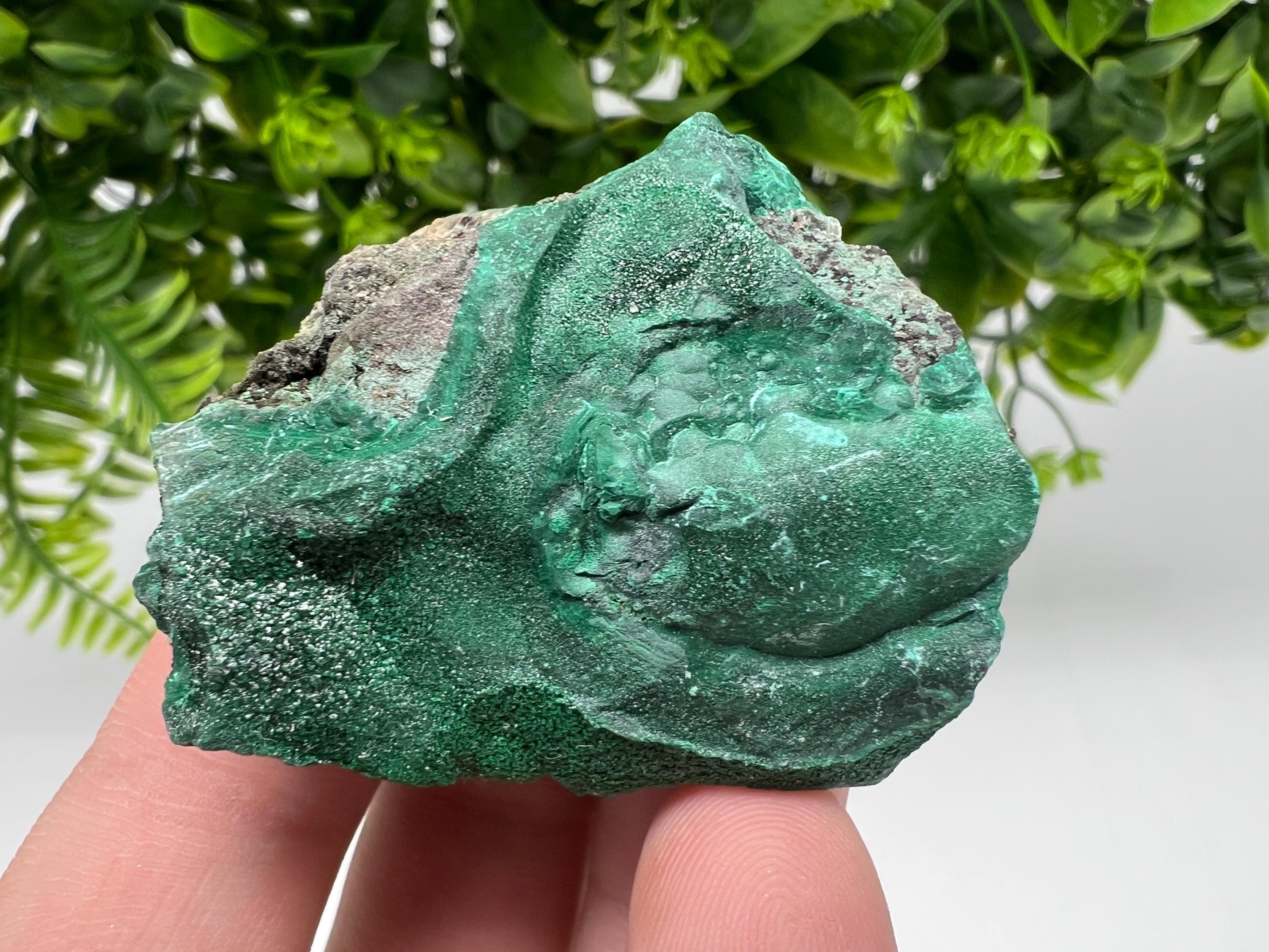 Green Polished Malachite Crystal, Congo Minerals, Chakra Stone