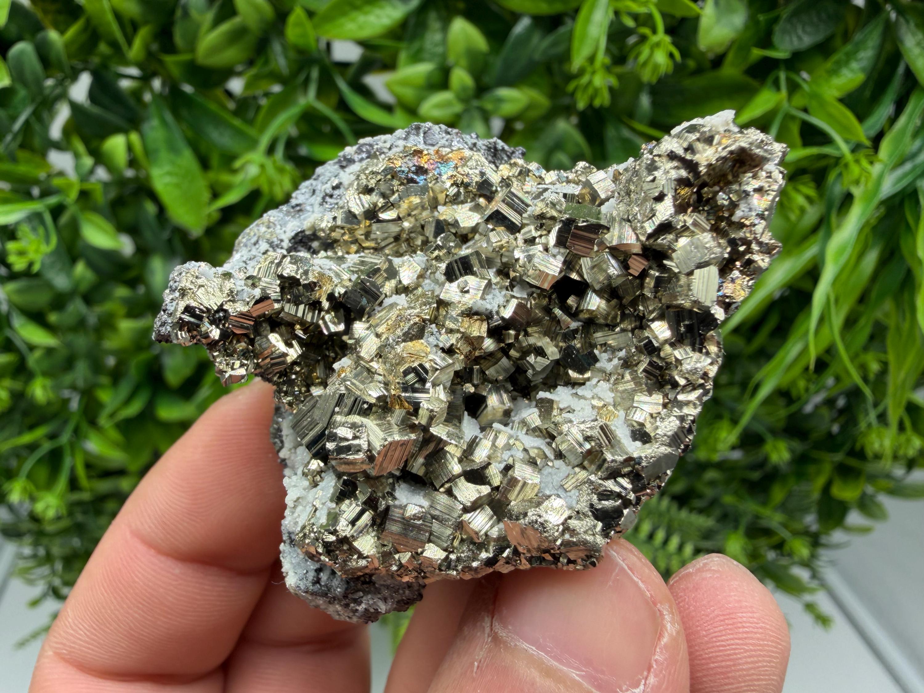 Pyrite Sphalerite Quartz  Mineral Specimen, Krushev dol Mine