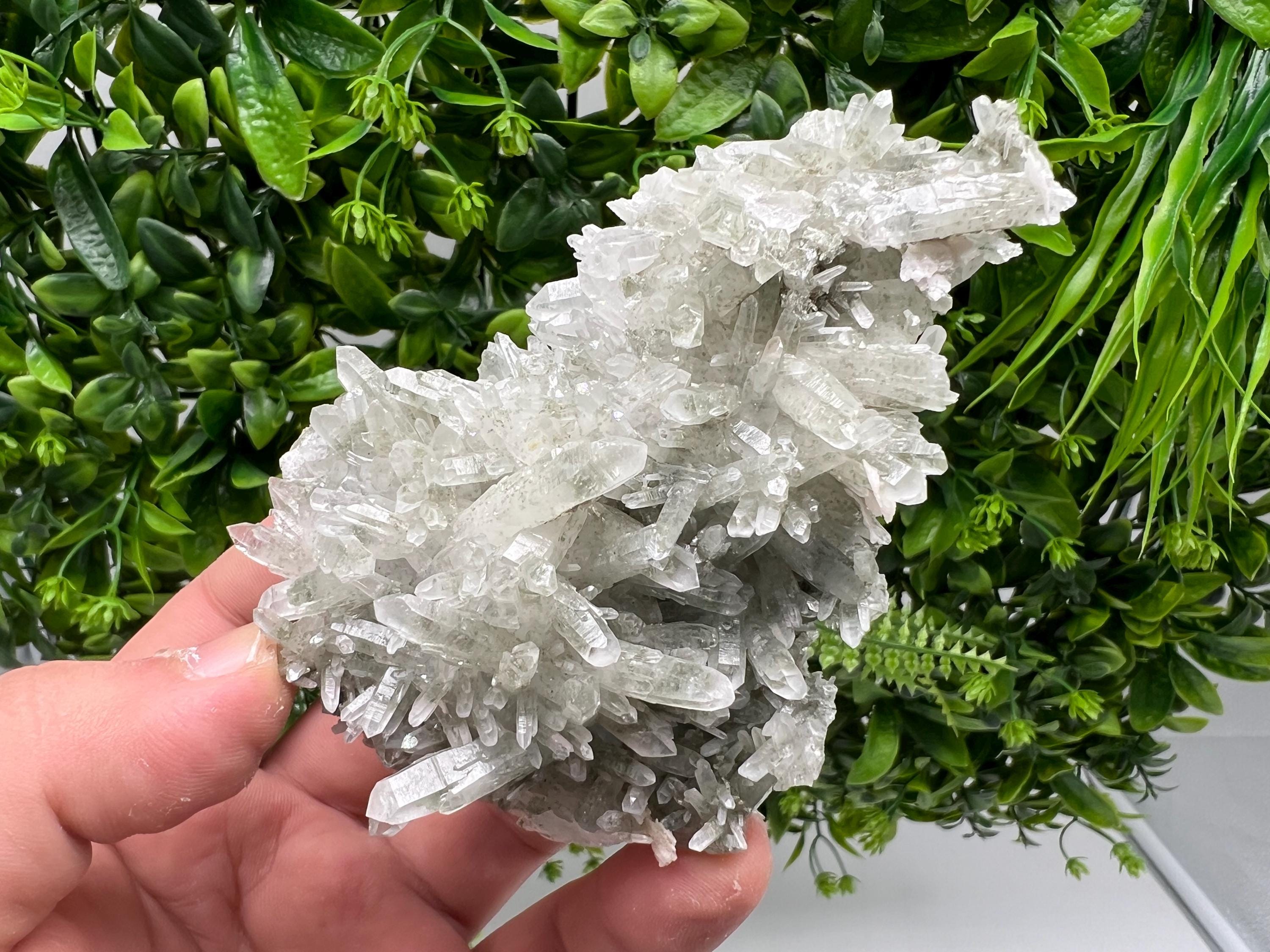 Chlorite Quartz Crystal Cluster - Borieva Mine, Bulgaria