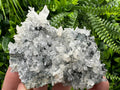 Calcite on Quartz Crystal: Borieva Mine, Bulgaria