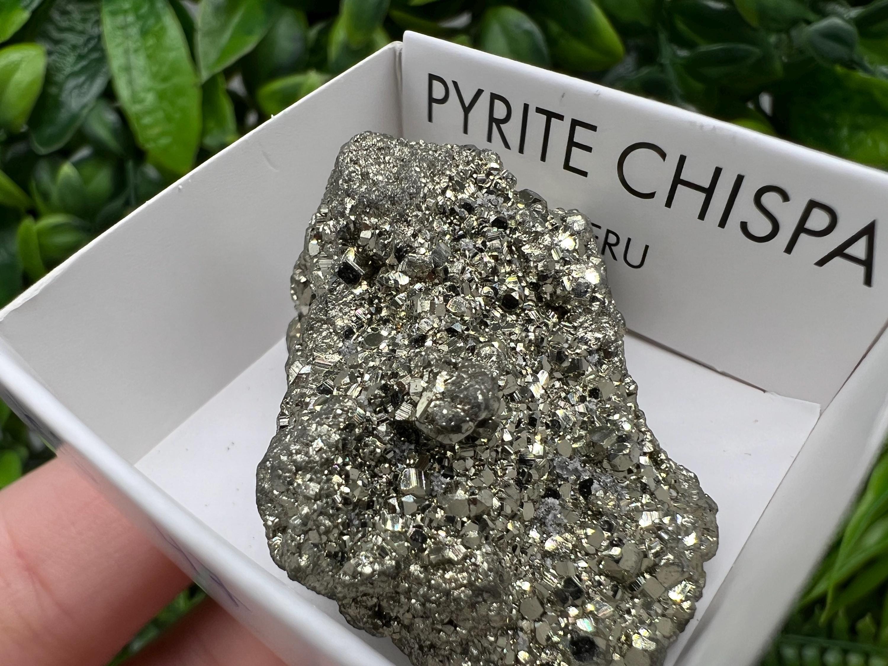 Peruvian Pyrite Cluster, Cube Mineral Specimen, Home Decor Stone