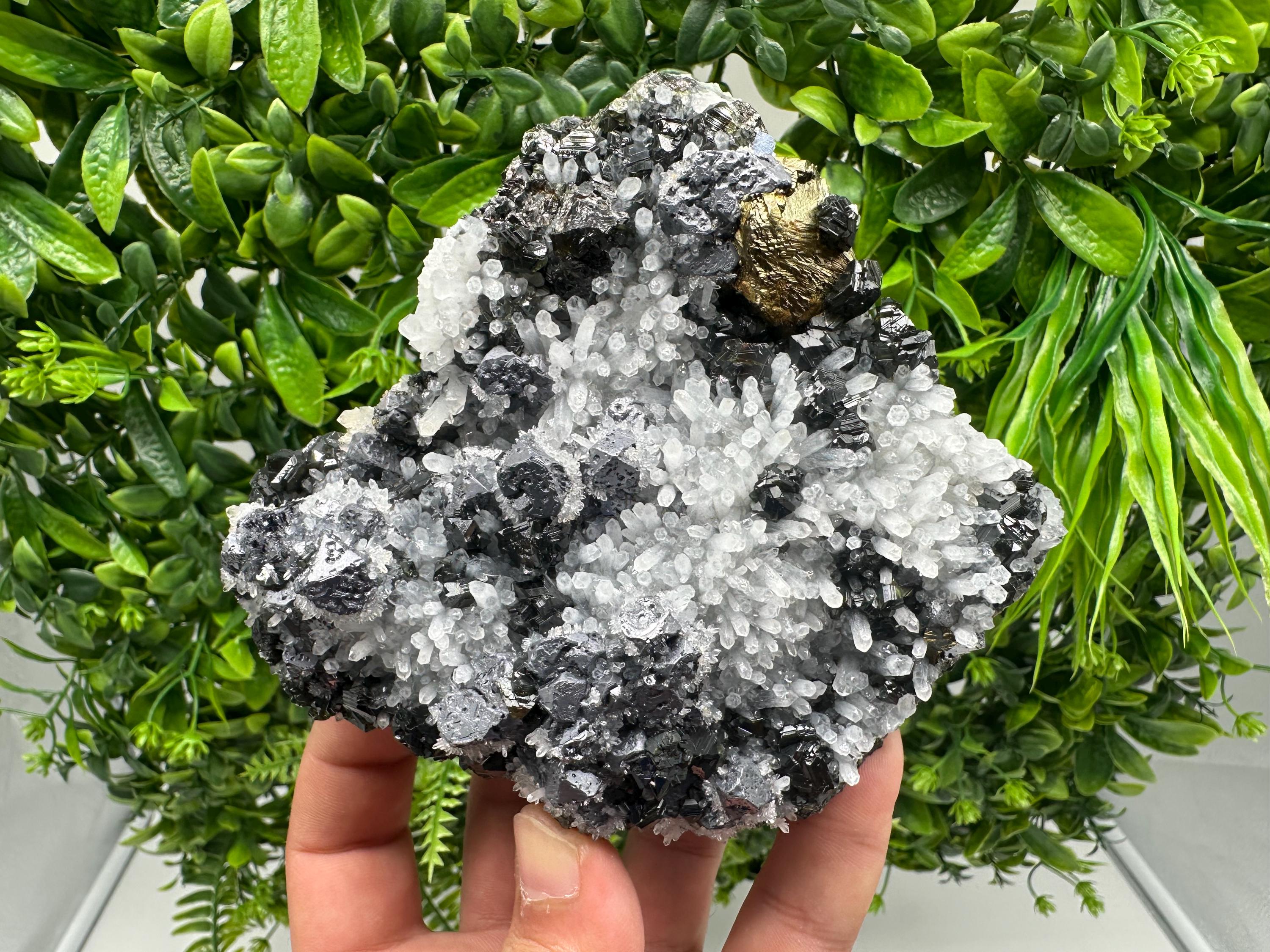 Galena Sphalerite Pyrite Mineral Specimen, Krushev Dol Mine, Bulgaria