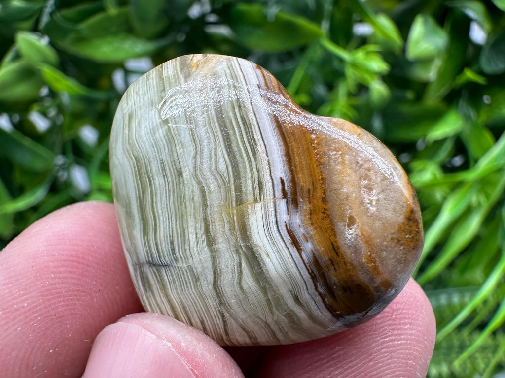 Handmade Onyx Heart: Tumbled Healing Crystal (3cm)
