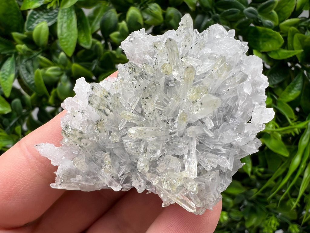 Lovely specimen Green Quartz inclusions Chlorite and Sphalerite/ Natural minerals/ Souvenir crystal gift minerals famous 9th September/Madan