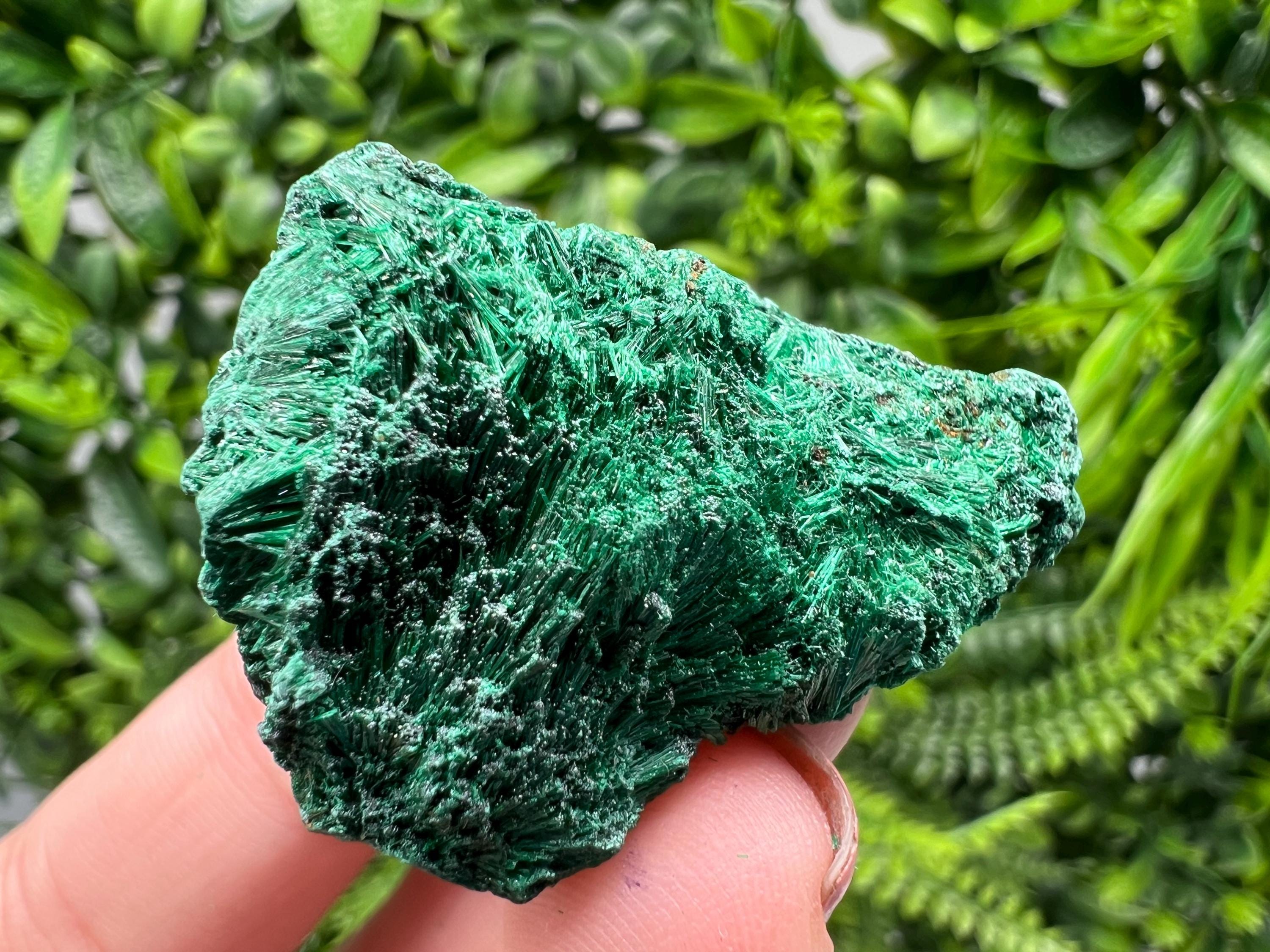 Green Polished Malachite Crystal, Congo Minerals, Chakra Stone