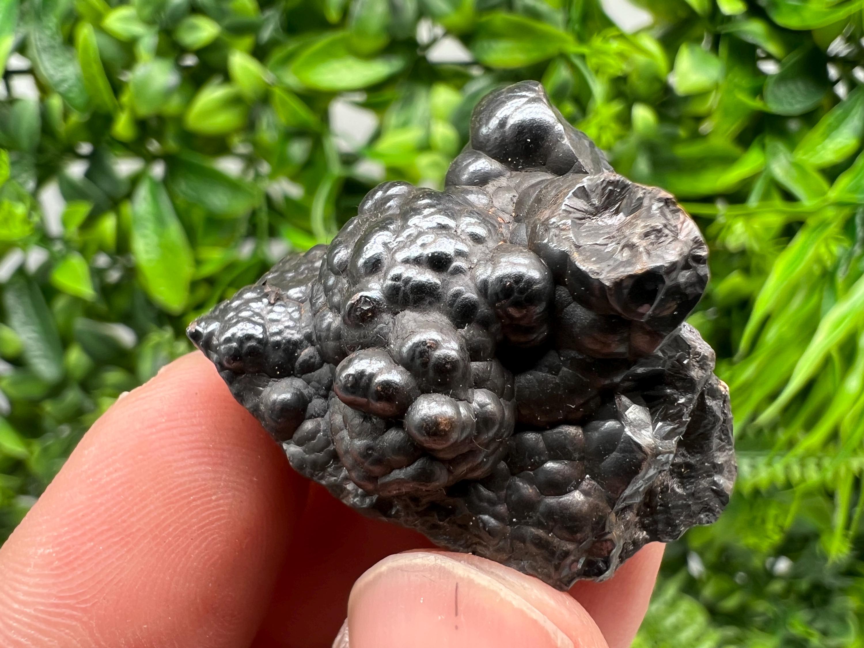 Moroccan Black Botryoidal Hematite Specimen: Chakra Reiki Crystal
