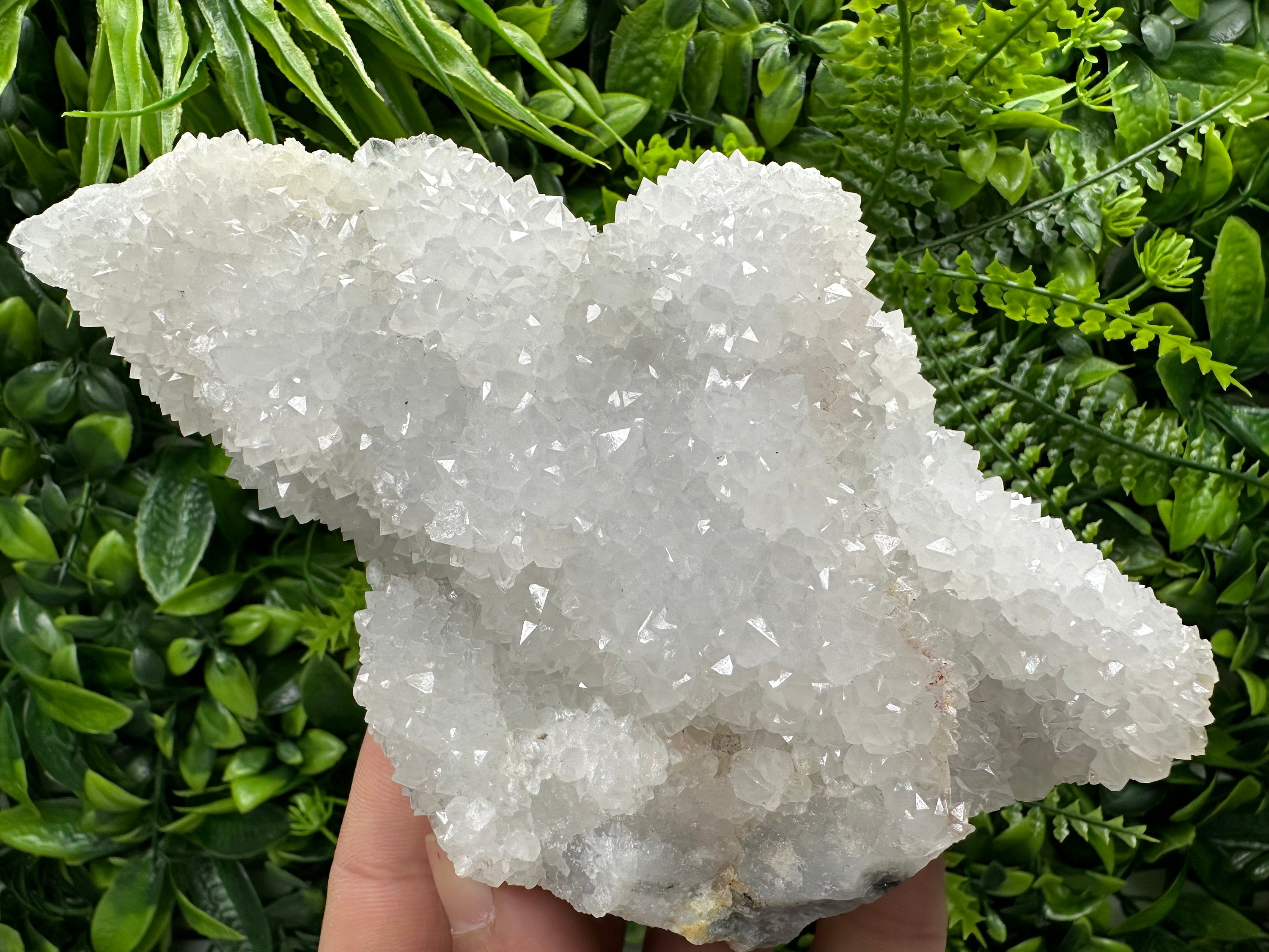 Chlorite Quartz Cluster, Chalcedony Mineral Specimen