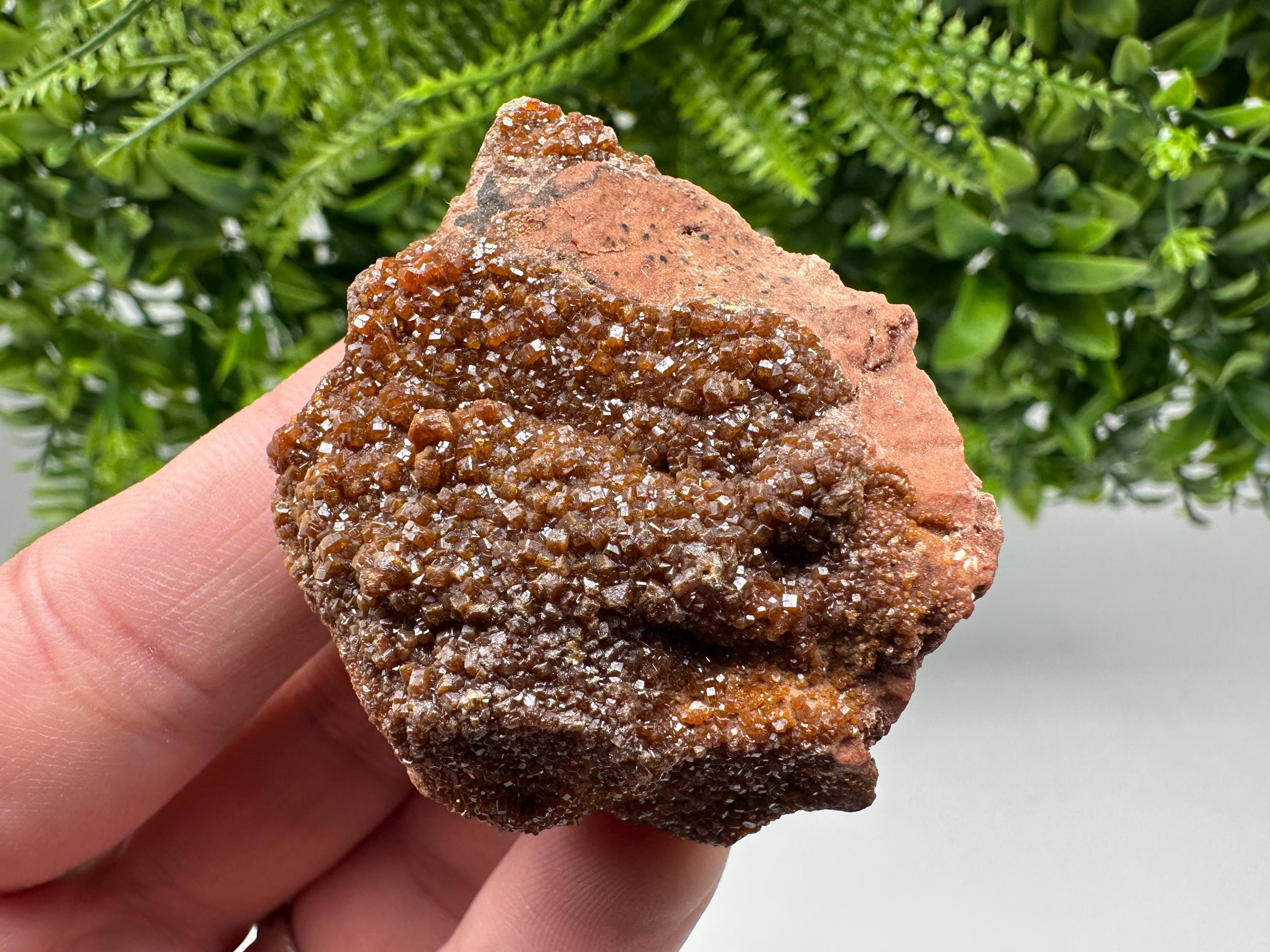 Red Vanadinite on Matrix from Marocco,crystal minerals Speciment cluster Vanadinite crystal Vanadinite Geology Vanadinite cluster minerals