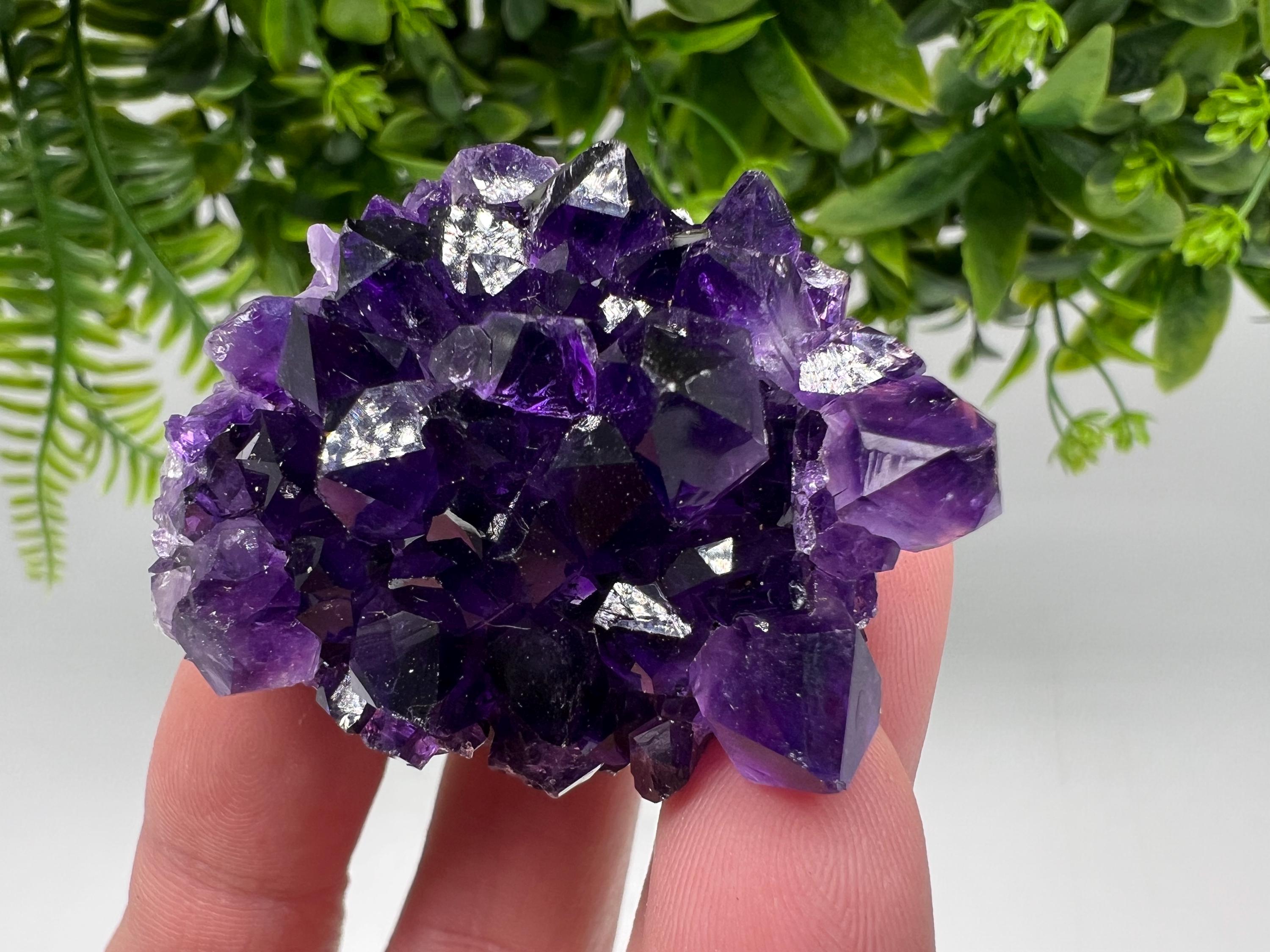 Uruguay Amethyst Crystal: Purple Quartz Home Decor, Energy Stone