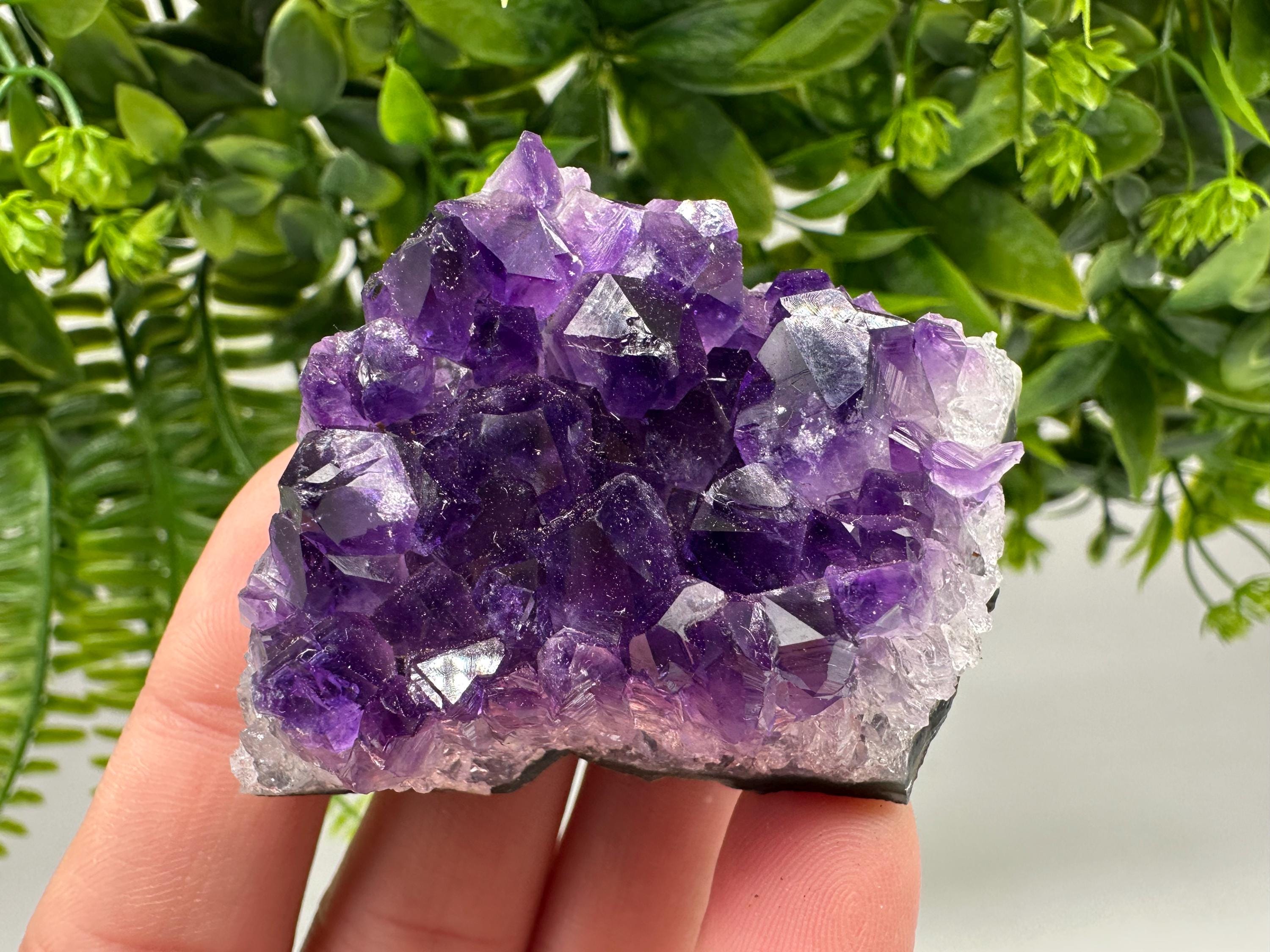 Uruguay Amethyst Crystal: Purple Quartz Home Decor, Energy Stone