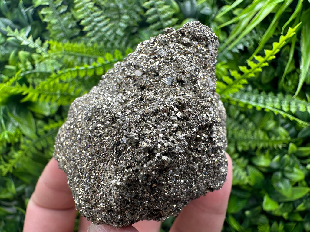 Rare Shiny Pyrite Crystal: Natural Fool's Gold Mineral Souvenir