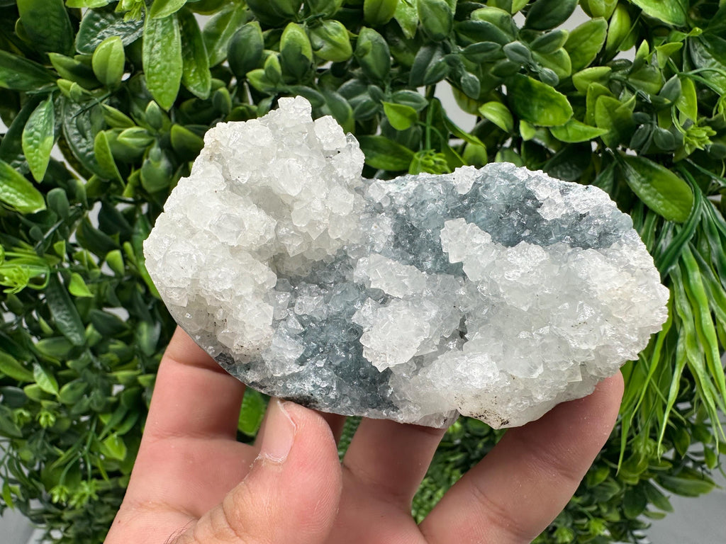 Apophyllite Stilbite on Chalcedony: Natural Mineral Specimen, India