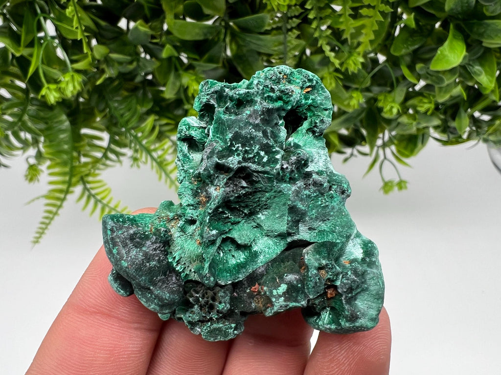 Green Polished Malachite Crystal, Congo Mineral Specimen