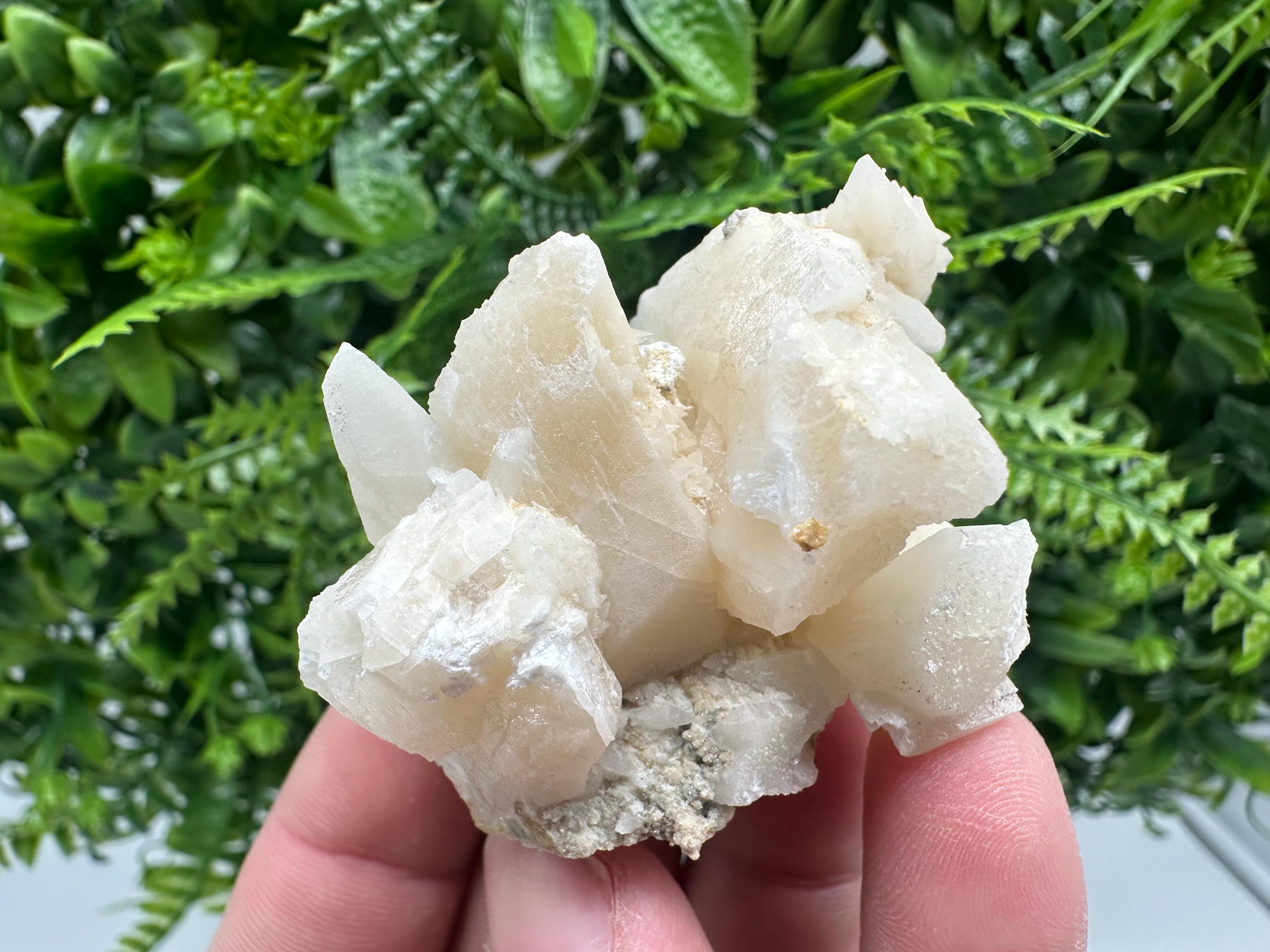 Calcite on Aragonite: Djurcovo Mine, Bulgaria Crystal