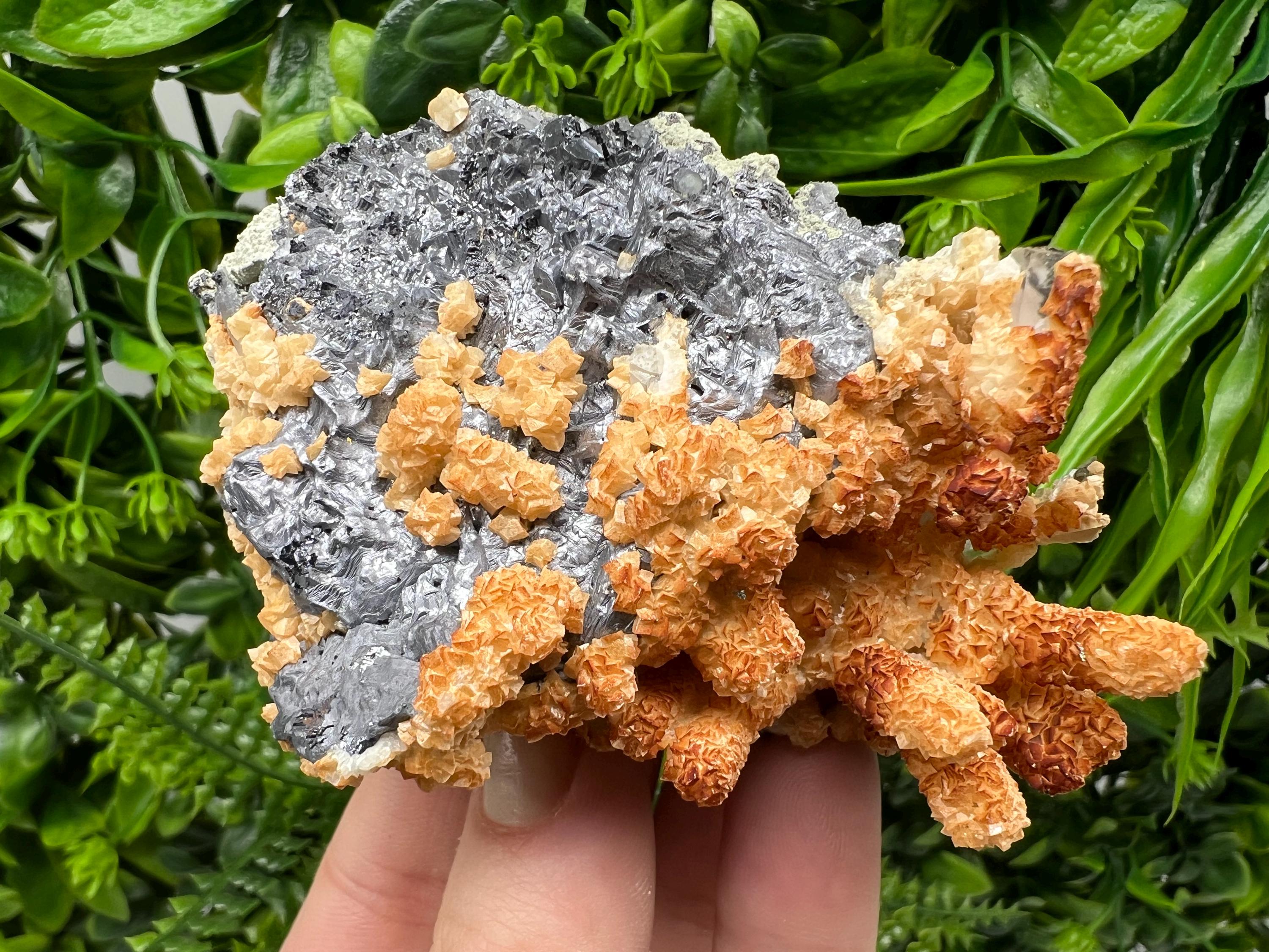 Spinel Law Galena, Quartz, Calcite Mineral Specimen, Home Decor Stone