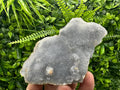 Chalcedony Quartz with Chlorite: Mineral Specimen, Home Decor (11/7/4cm)