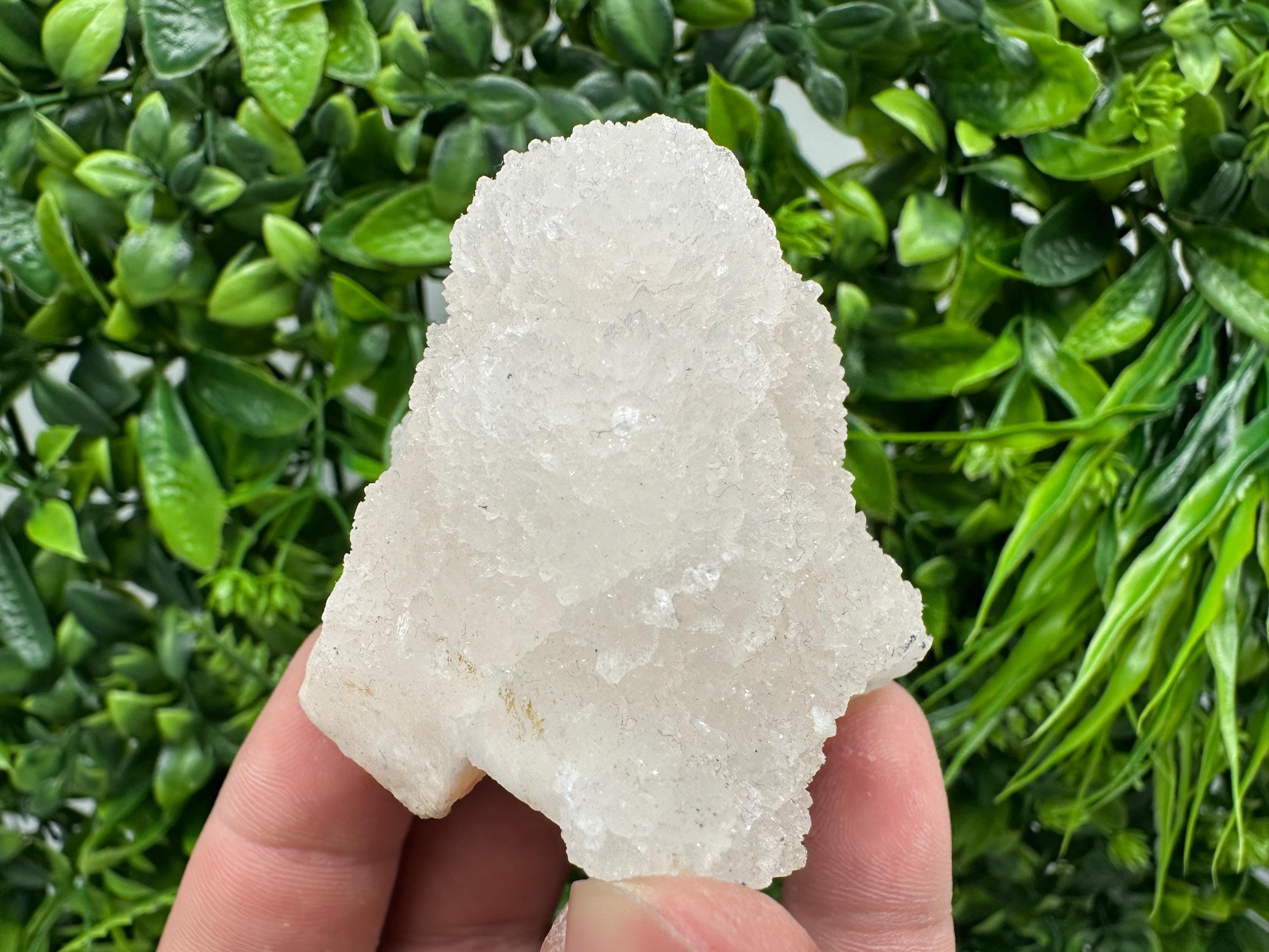 Natural Chalcedony Specimen: India Crystal Mineral, Home Decor