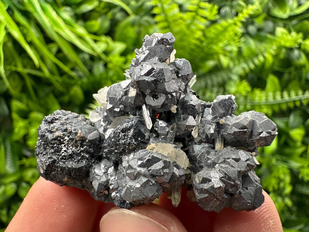 Galena Spinel with Quartz and Calcite, Borieva Mine Mineral Specimen