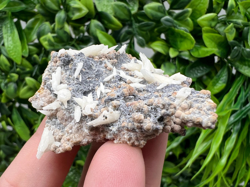 Rare Rainbow Pyrite Calcite Specimen: Madan Bulgaria Mineral Decor