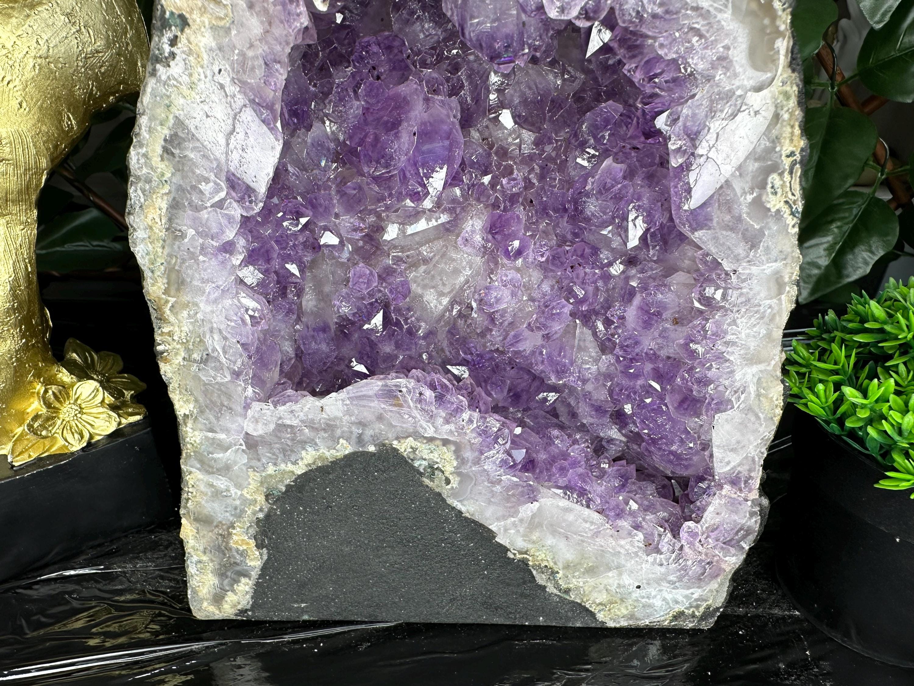 Large Amethyst Geode, Brazil Mineral Specimen, Purple Quartz