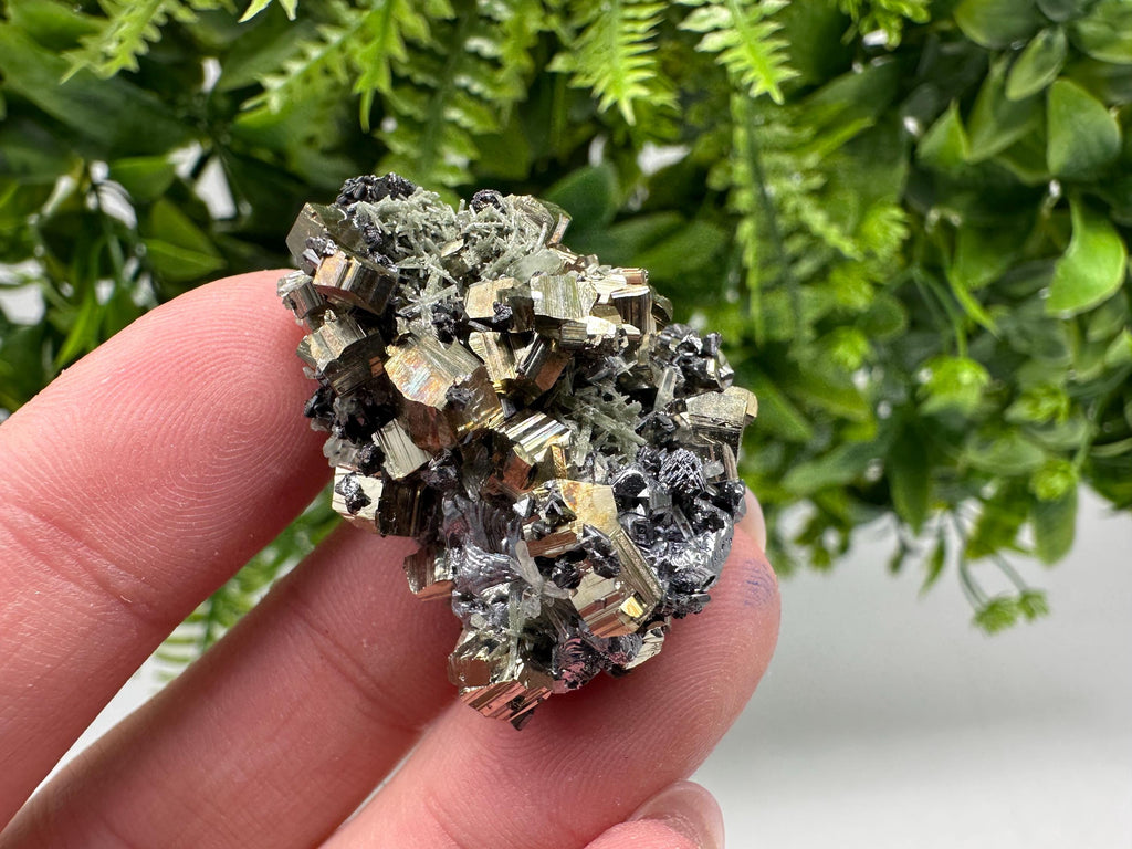 Stunning Pyrite on Quartz,Calcite from Borieva mine,Madan,Bulgaria,natural,collectible mineral specimen,home decor stone,collection crystal