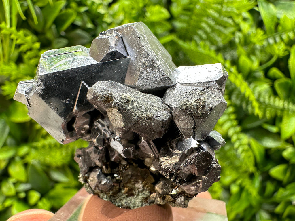 Shiny Galena Cluster: Natural Mineral Souvenir from Madan, Bulgaria