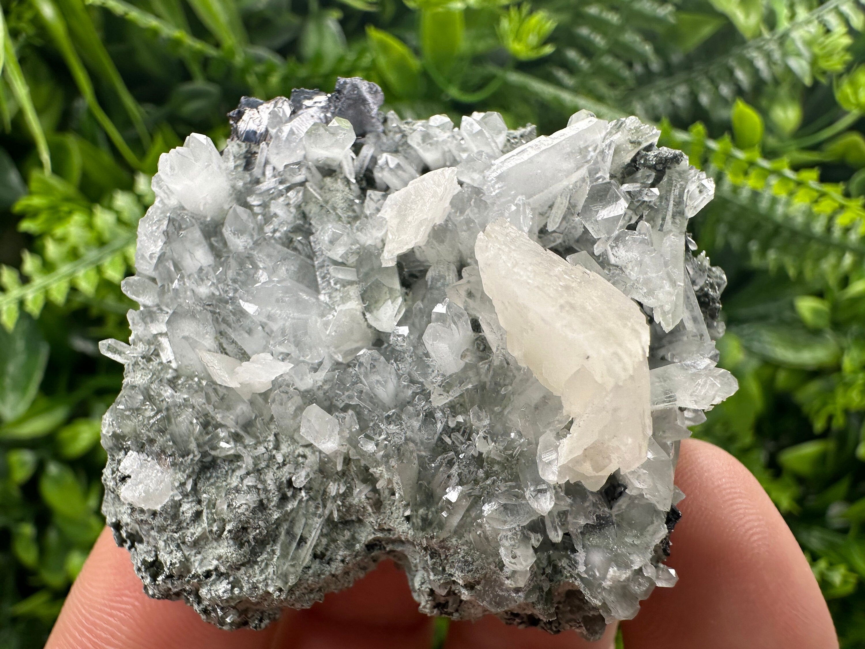 Calcite with Quartz: Natural Mineral Souvenir, Borieva Bulgaria