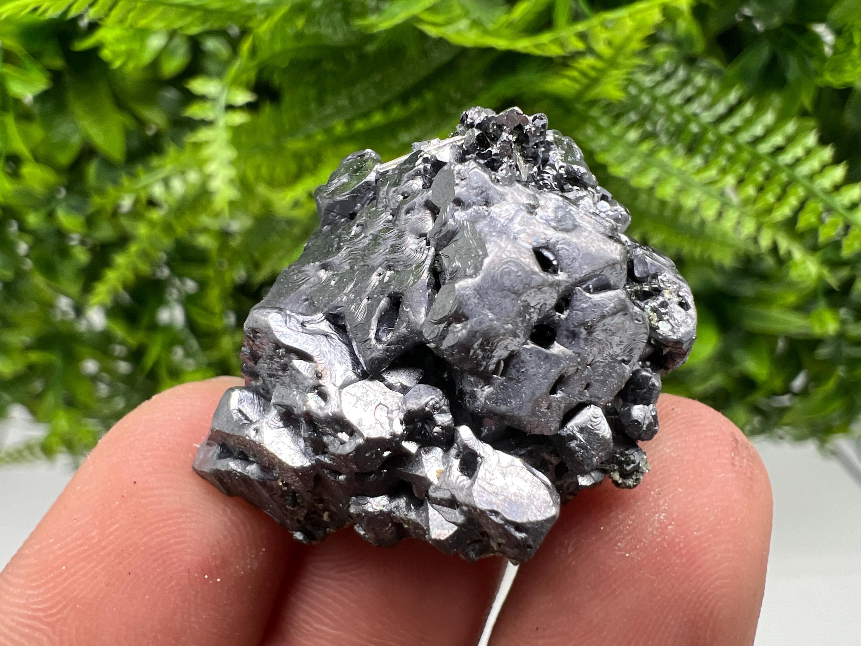 Skeletal Galena on Quartz, Borieva Mine Mineral Specimen