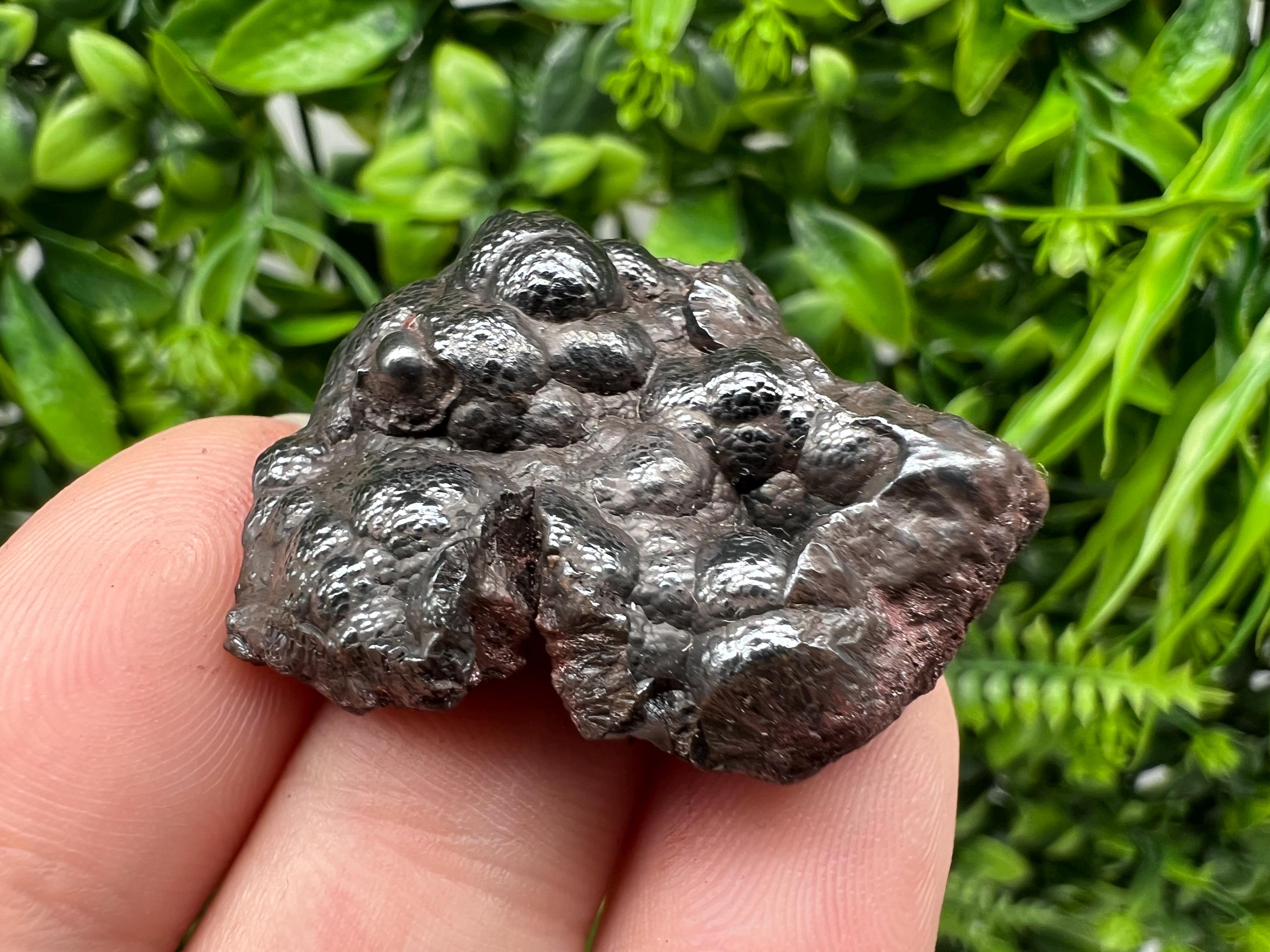 Botryoidal Black Hematite Specimen: Moroccan Crystal, Chakra Reiki
