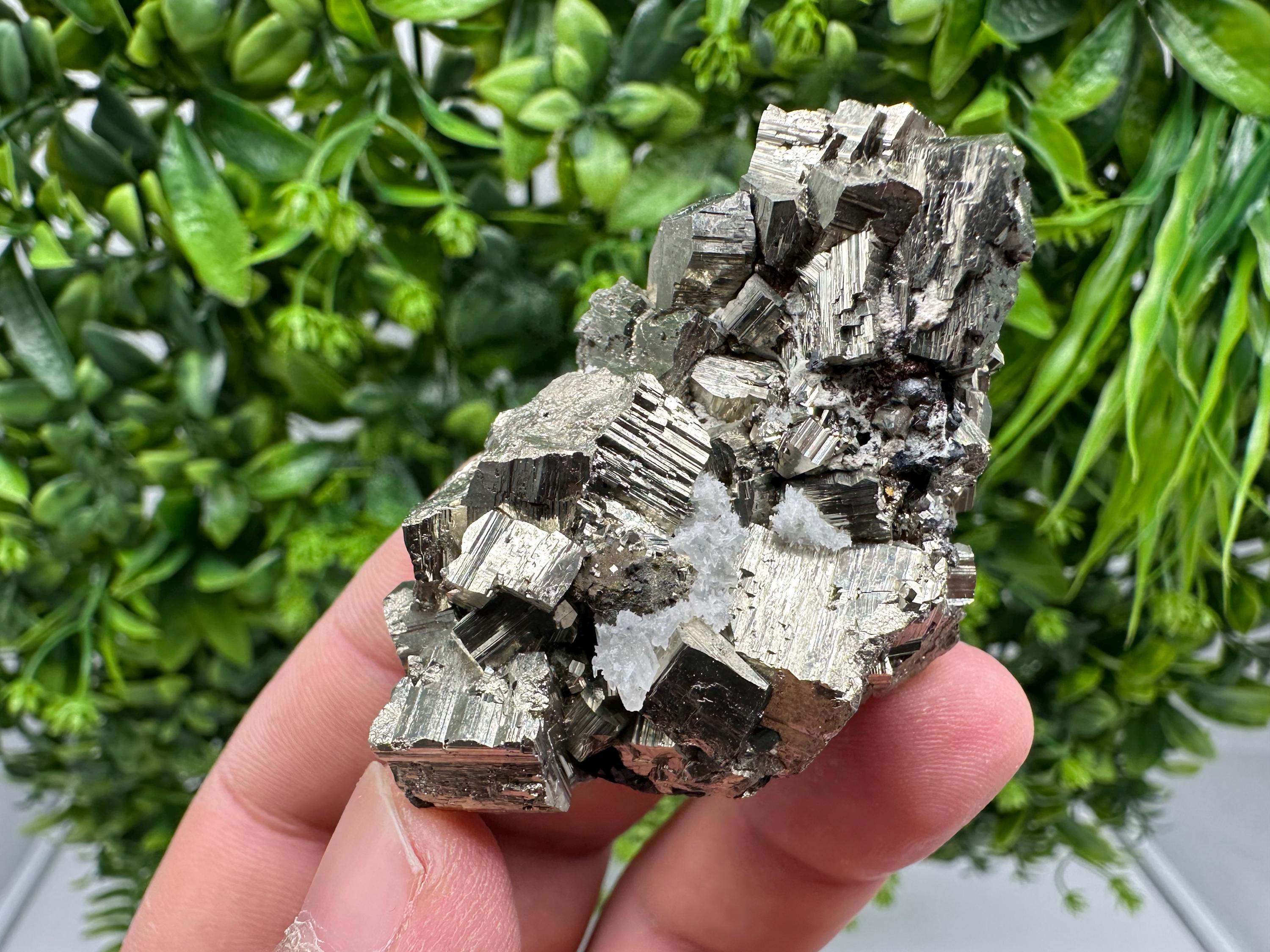 Golden Pyrite,Sphalerite from 9th September mine,Madan,Bulgaria,natural,collectible mineral specimen,home decor crystal,Pyrite cluster,
