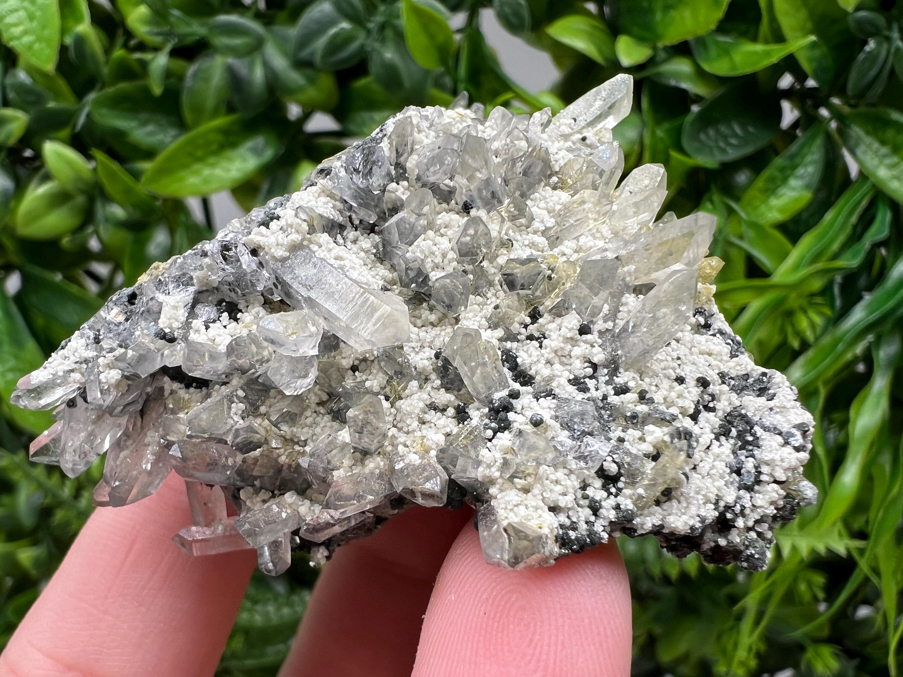 Chlorite Epidote Quartz Mineral Specimen, Bulgaria Stone Decor