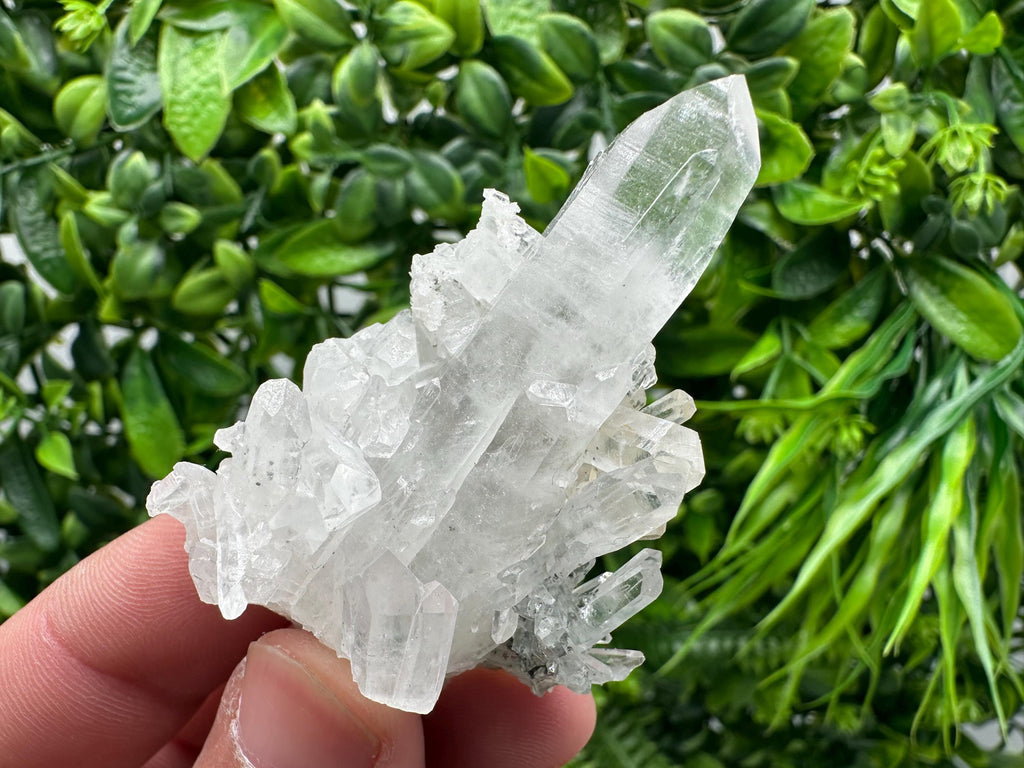 Green Quartz Specimen: Chlorite and Sphalerite Inclusions