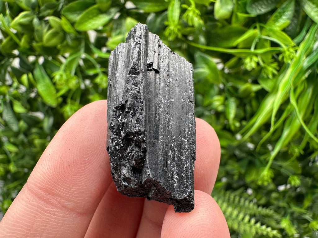 Natural Black Tourmaline Crystal – Raw Protective Stone, Healing Crystal, Grounding Mineral Gift