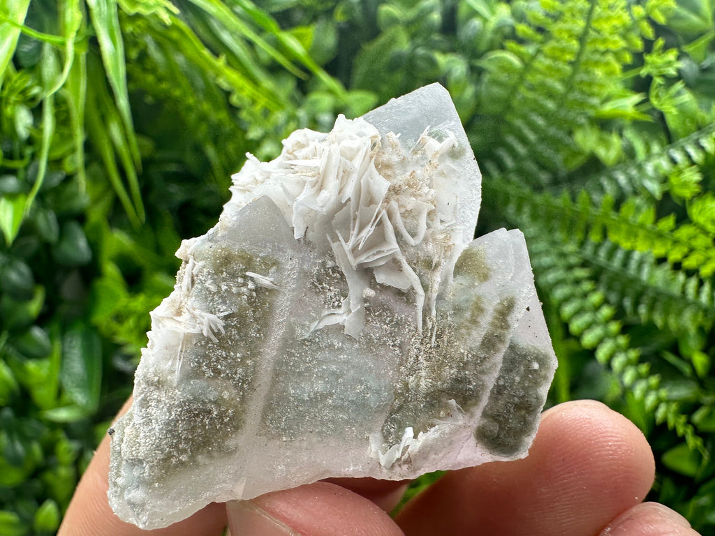 Amethyst Phantom Quartz with Chalcedony and Chlorite