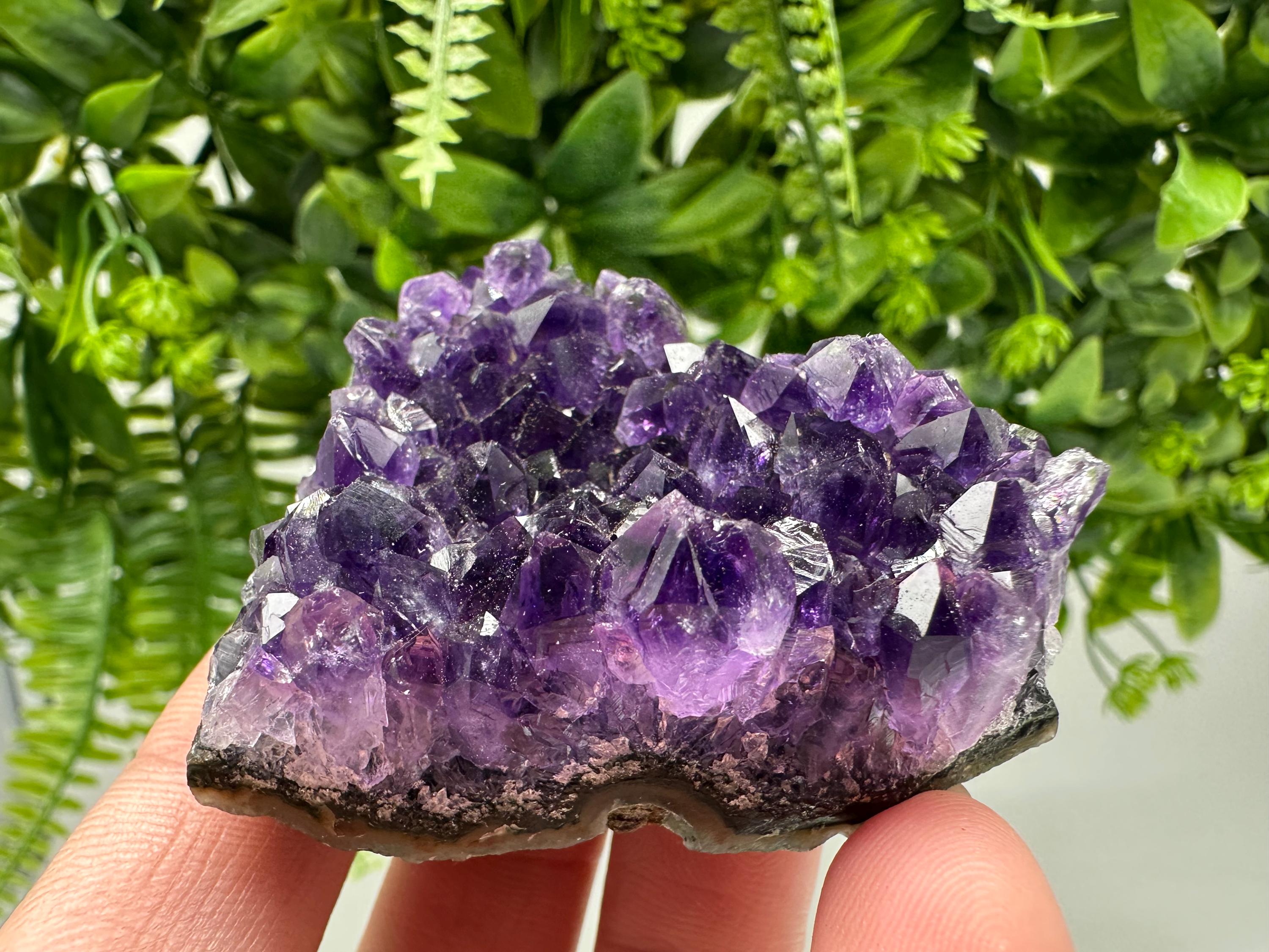 Uruguay Amethyst Crystal: Purple Quartz Home Decor, Energy Stone