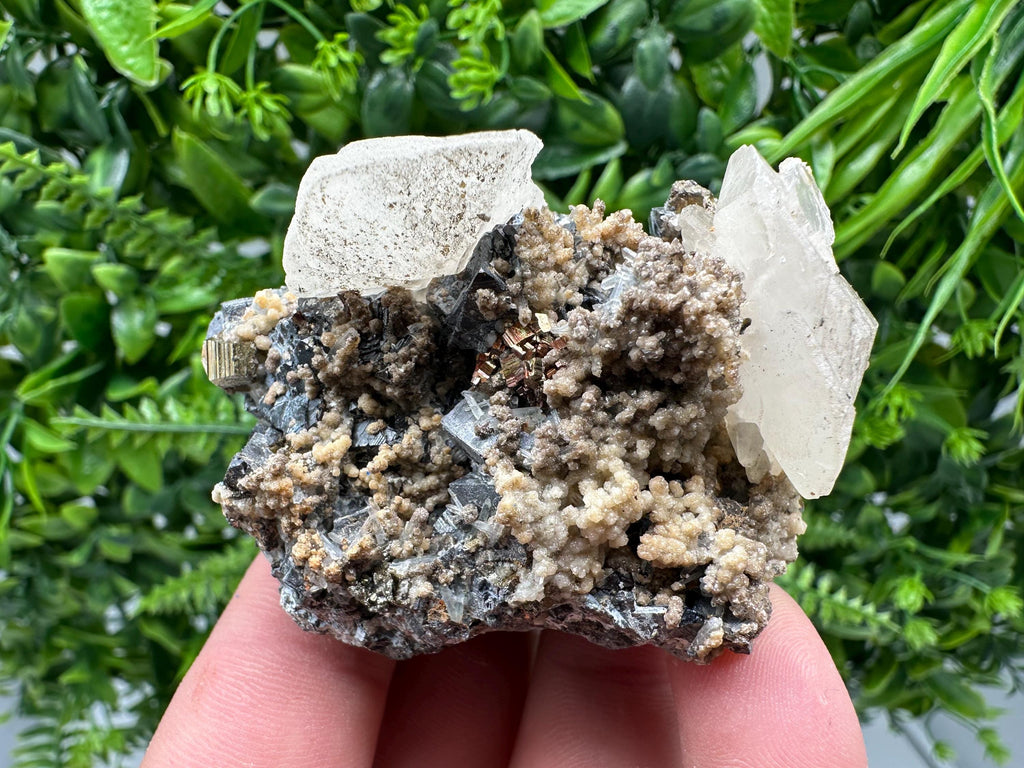 Rare Calcite Cluster on Matrix, 9th September Mine, Bulgaria