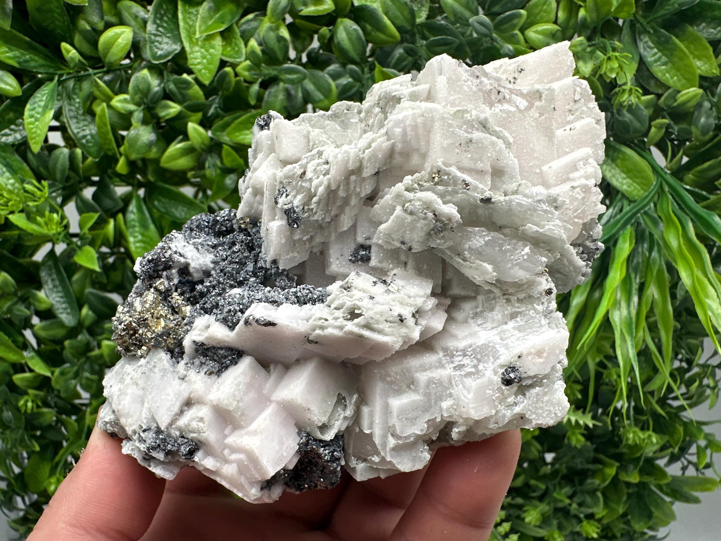 Galena Sphalerite Calcite Mineral Specimen, Madan Bulgaria