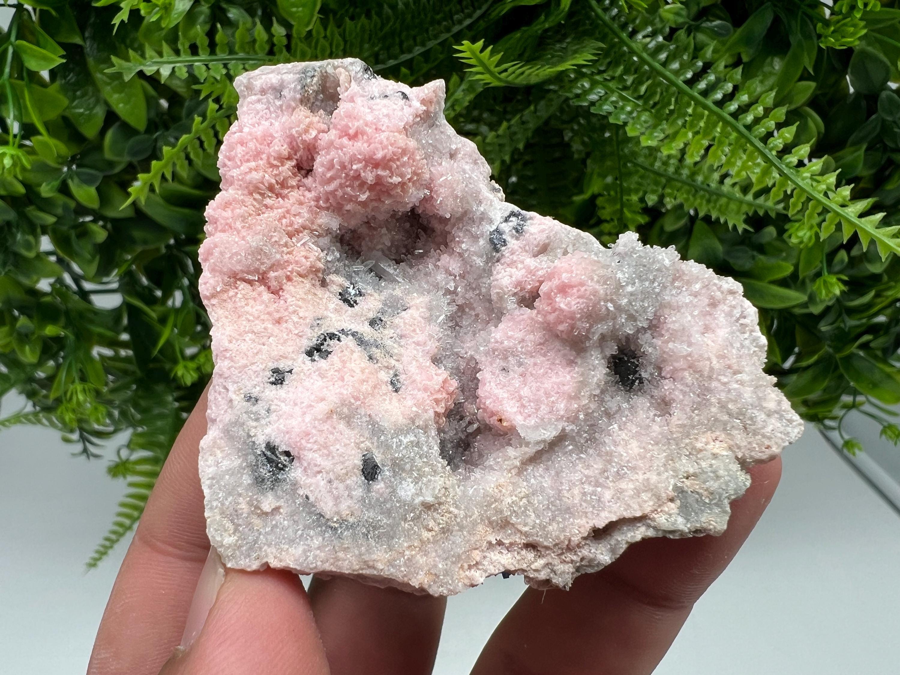 Rare Rhodochrosite with Calcite, Starnica Mine, Bulgaria