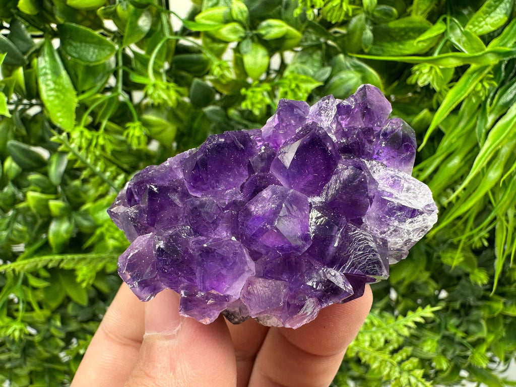 Uruguay Amethyst Cluster: Natural Purple Quartz Crystal, Home Decor