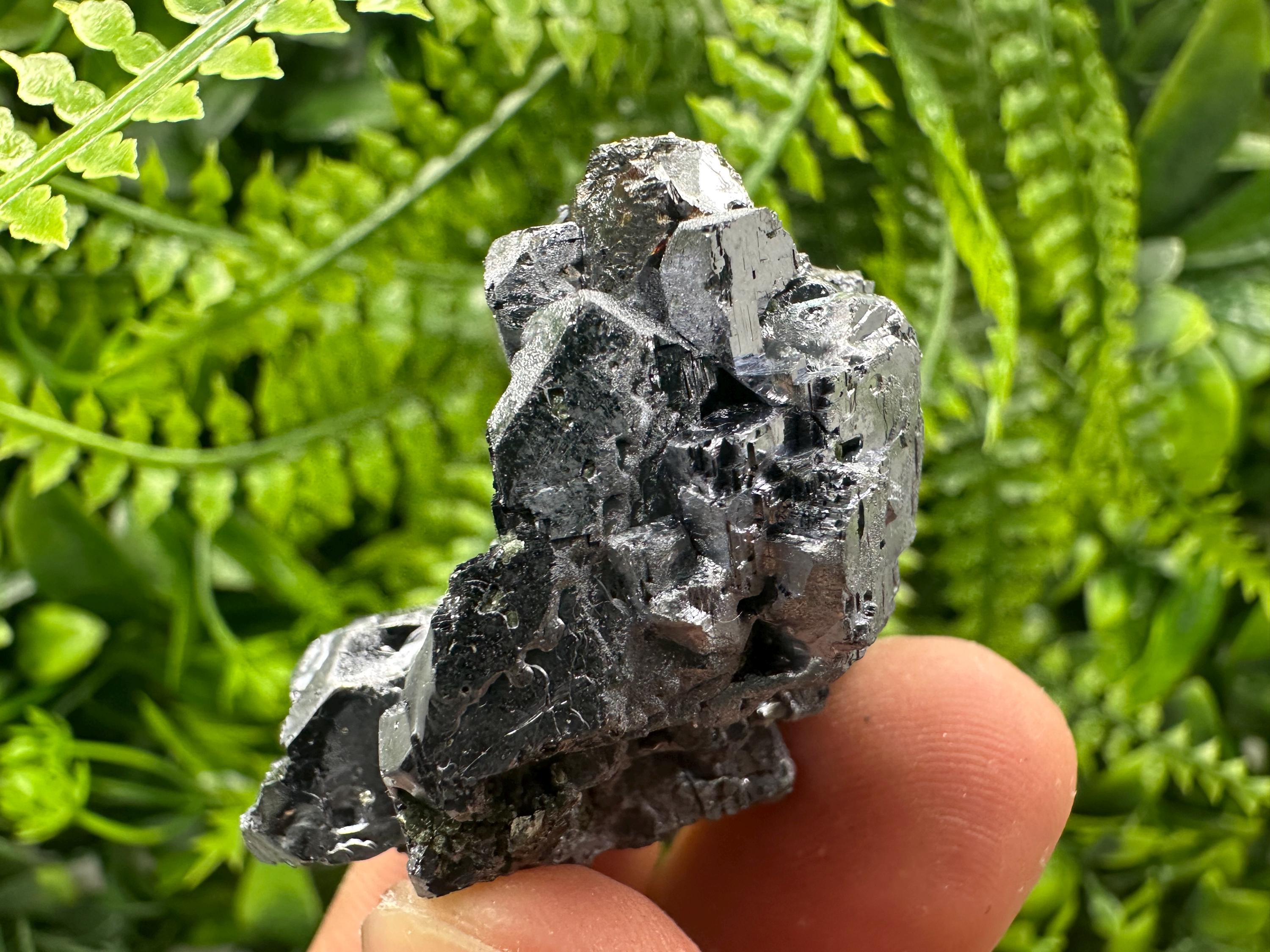 Shiny Galena Cluster: Borieva Mine, Madan, Bulgaria