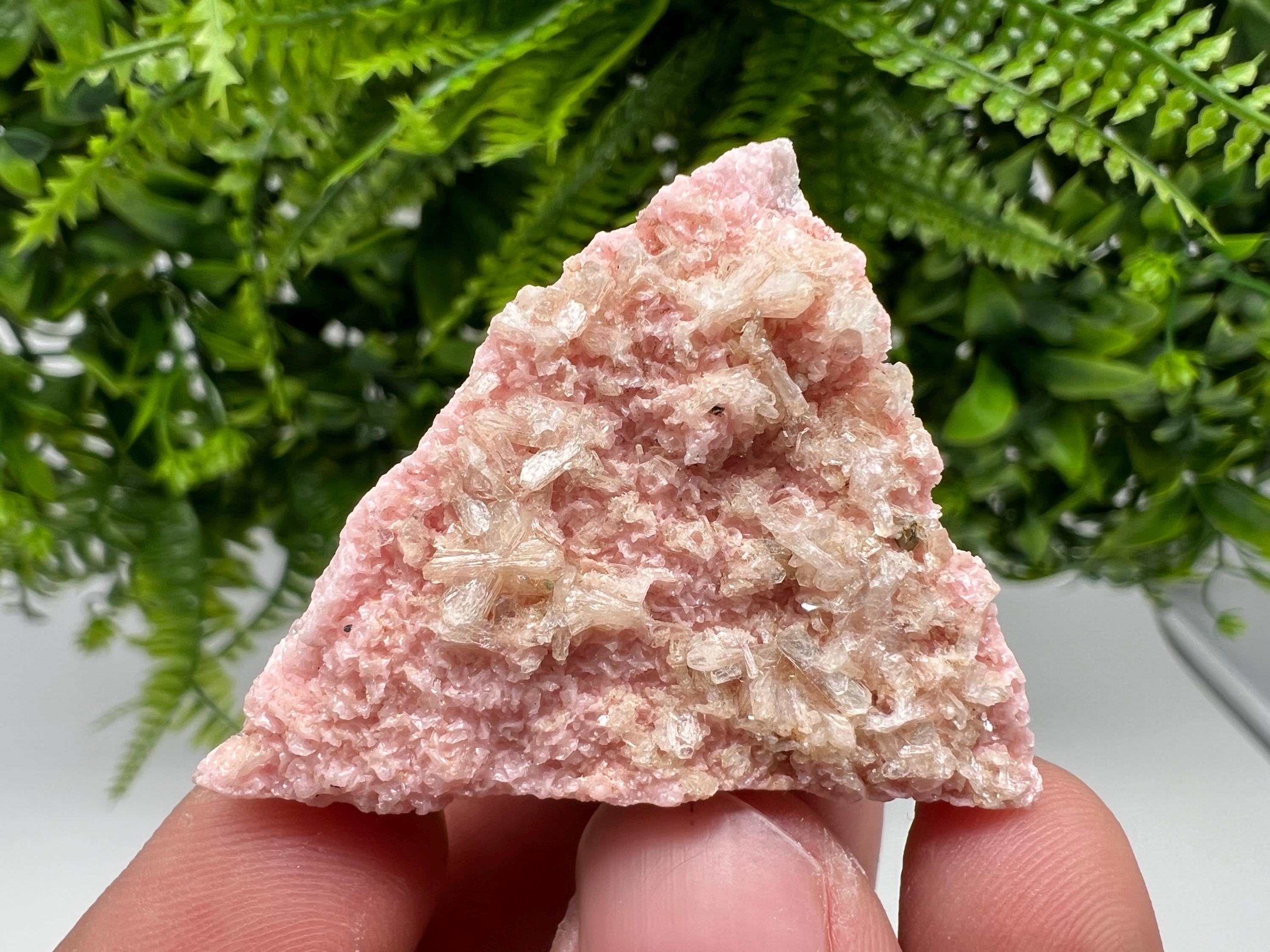 Pink Rhodochrosite Crystal: Starnica Mine, Bulgaria, Mineral Souvenir