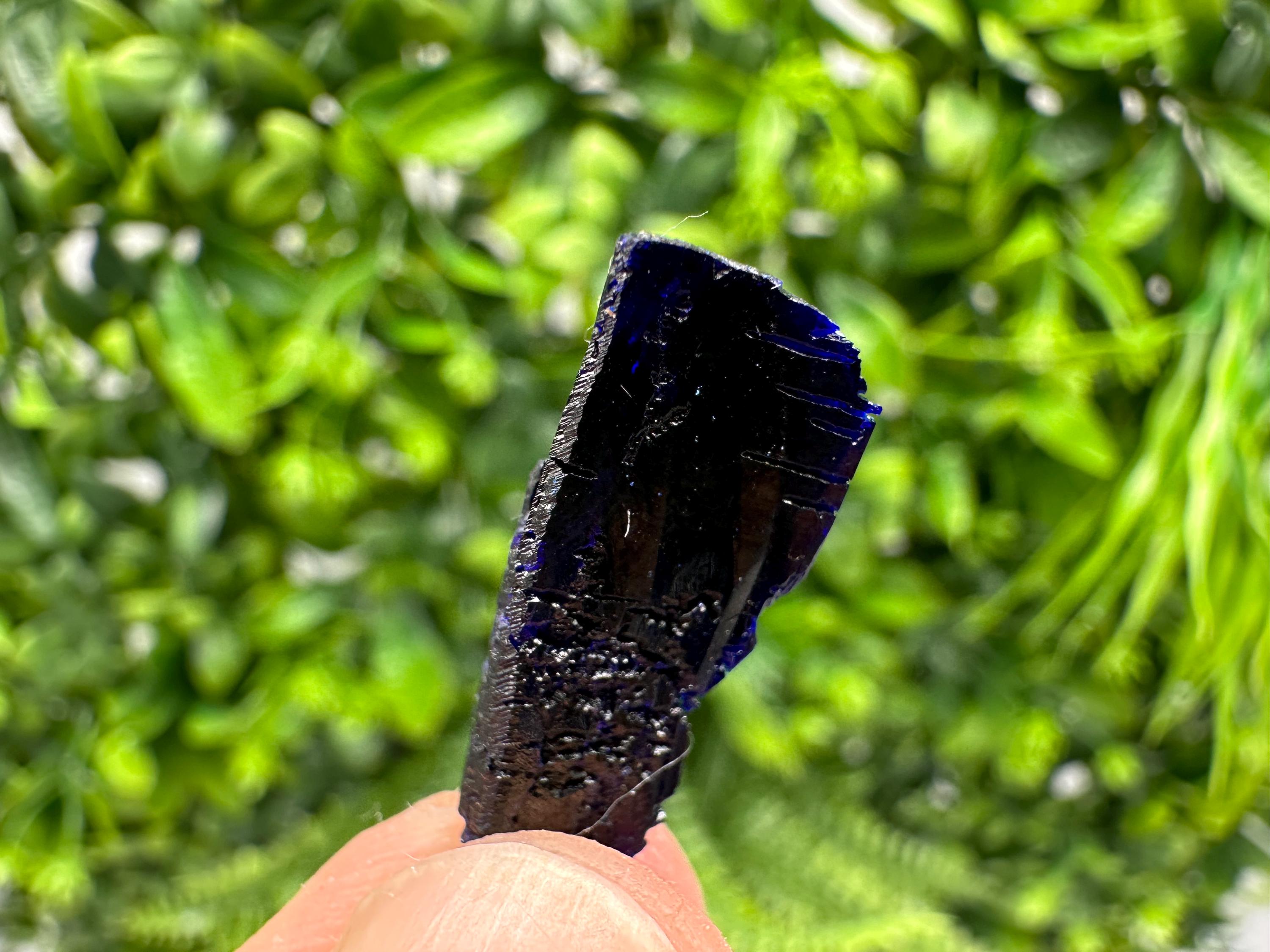 Crystallized Azurite-Kerrouchen,Morocco-Blue Azurite Specimen-High Quality Blue Azurite-Azurite Mineral Specimen, gemmy,lustrous of Azurite