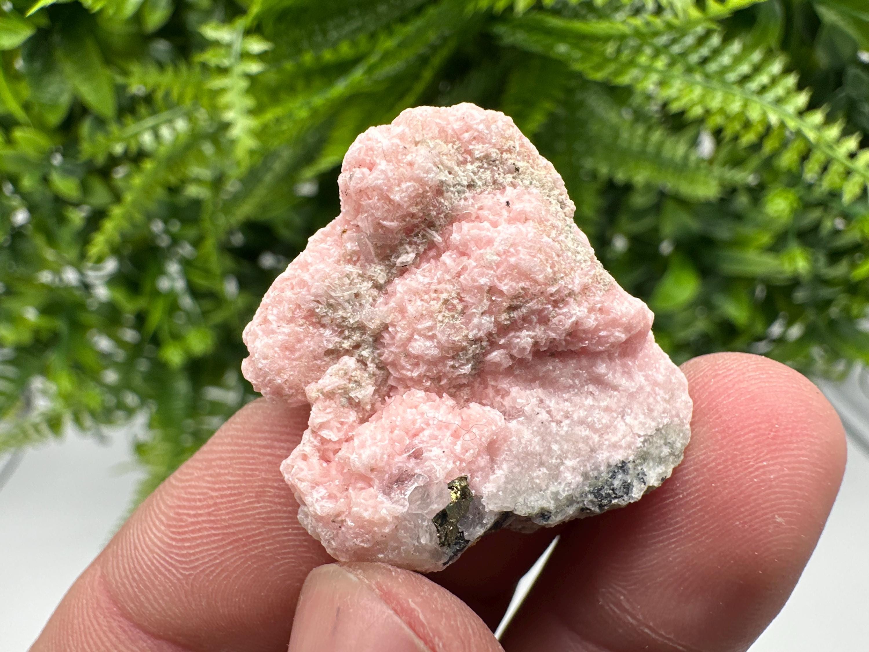Rhodochrosite on Quartz, Starnica Mine, Bulgaria Mineral Specimen