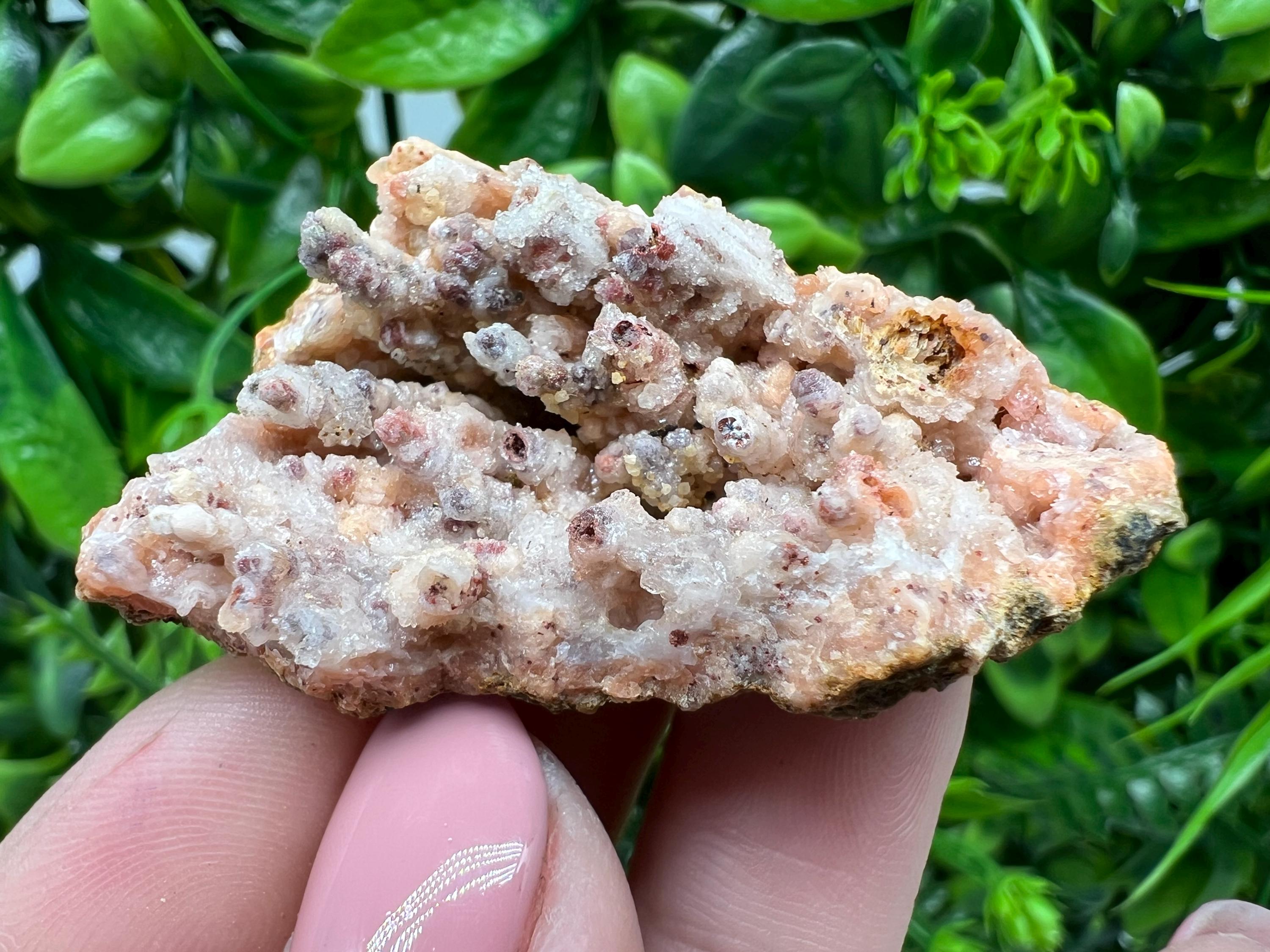 Moroccan Red Chalcedony Crystal Specimen: Rare Mineral Gift