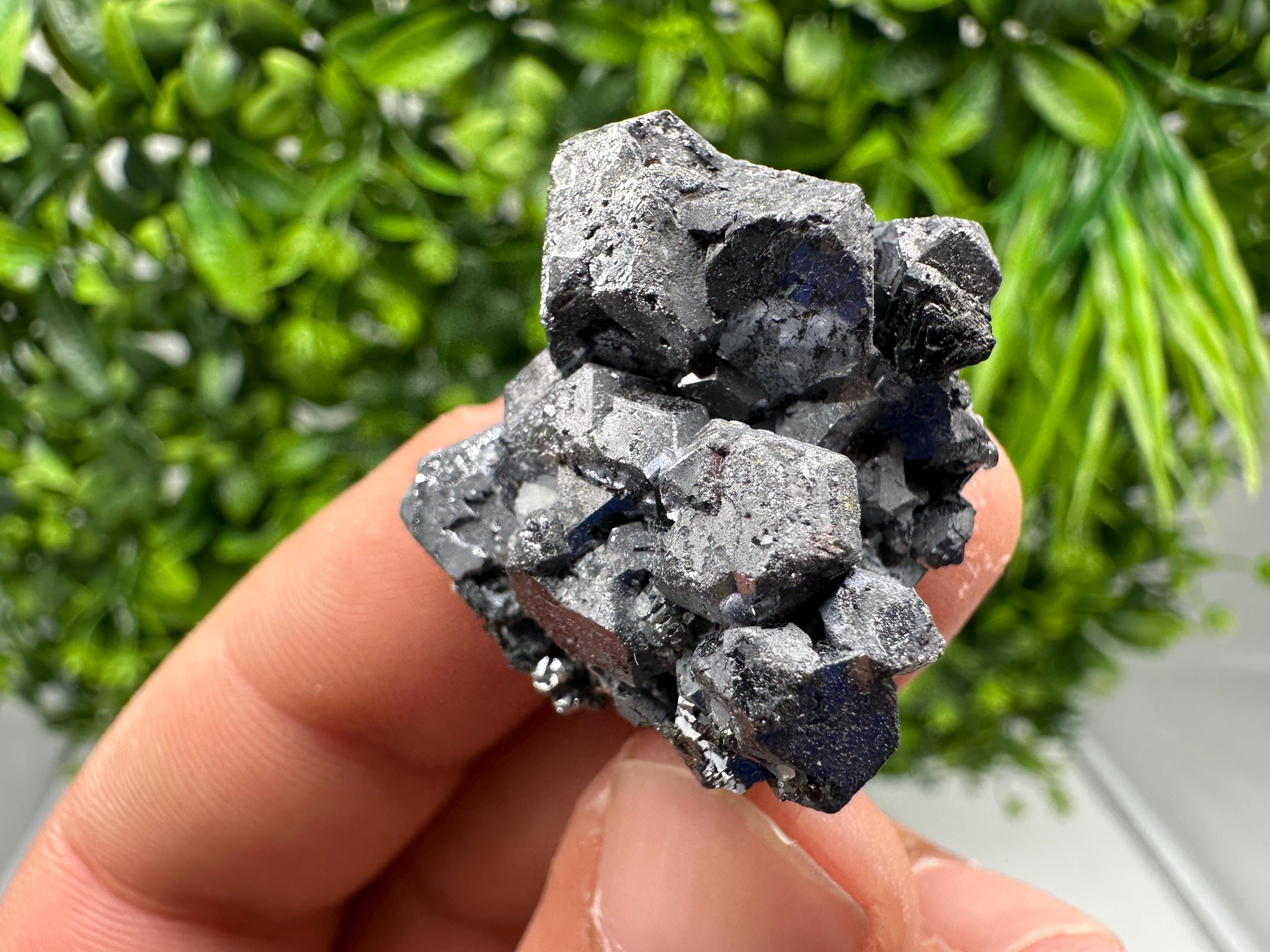 Shiny Galena Cluster: Borieva Mine, Bulgaria - Natural Mineral Stone