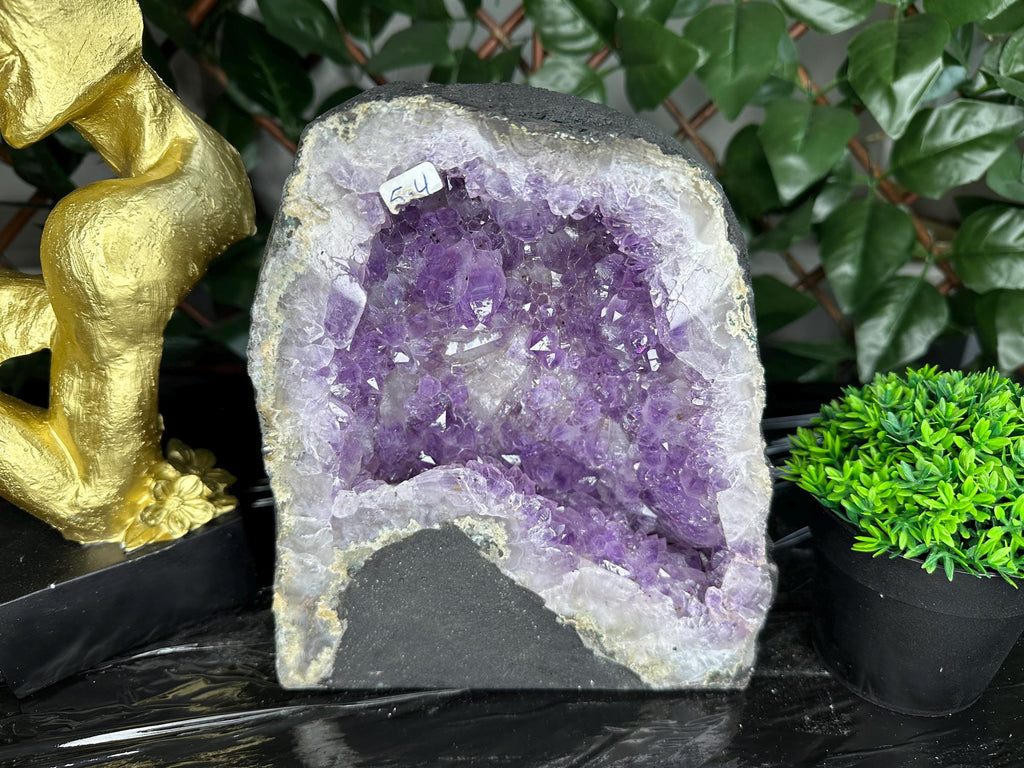 Large Amethyst Geode, Brazil Mineral Specimen, Purple Quartz